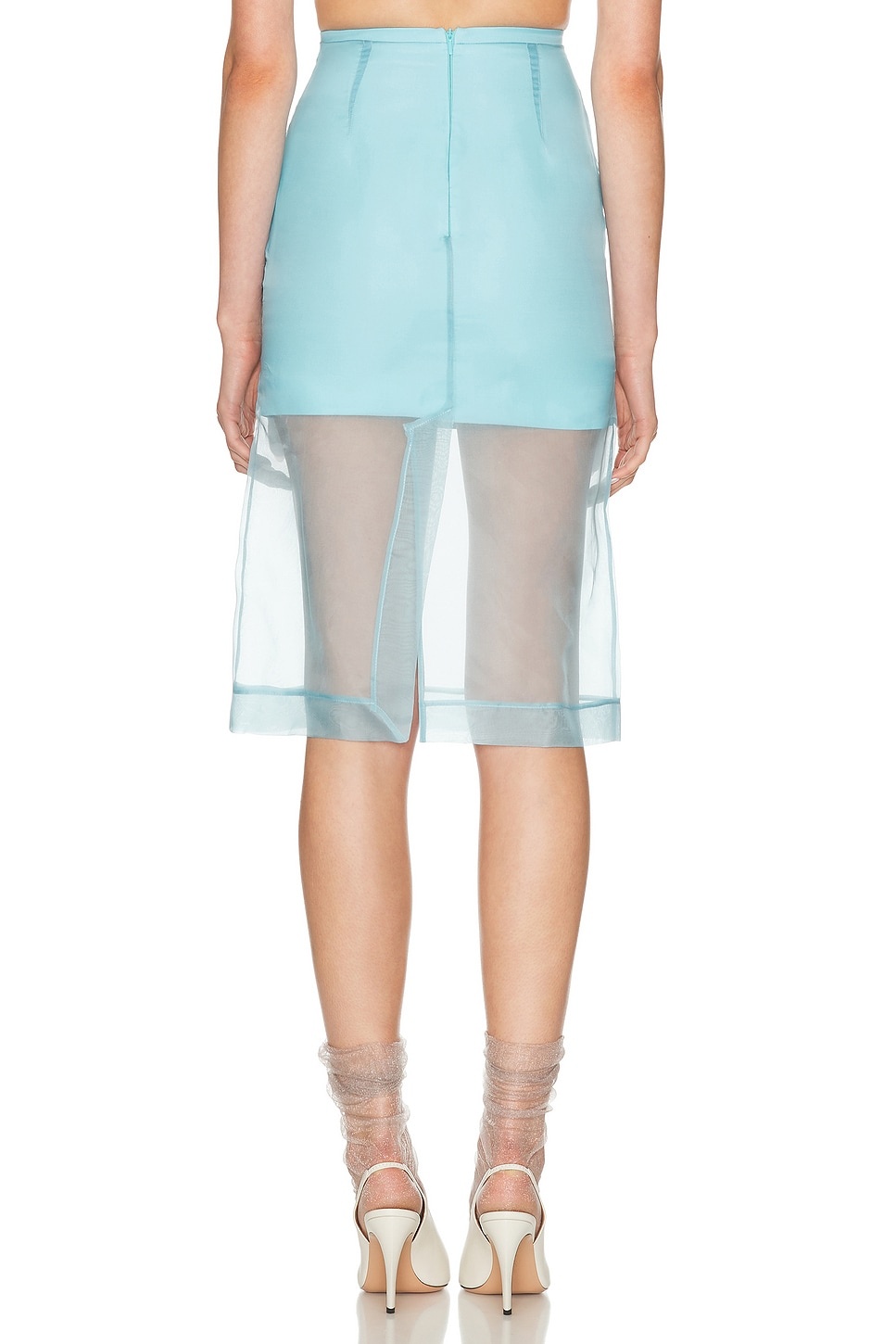 Organza Midi Skirt - 4