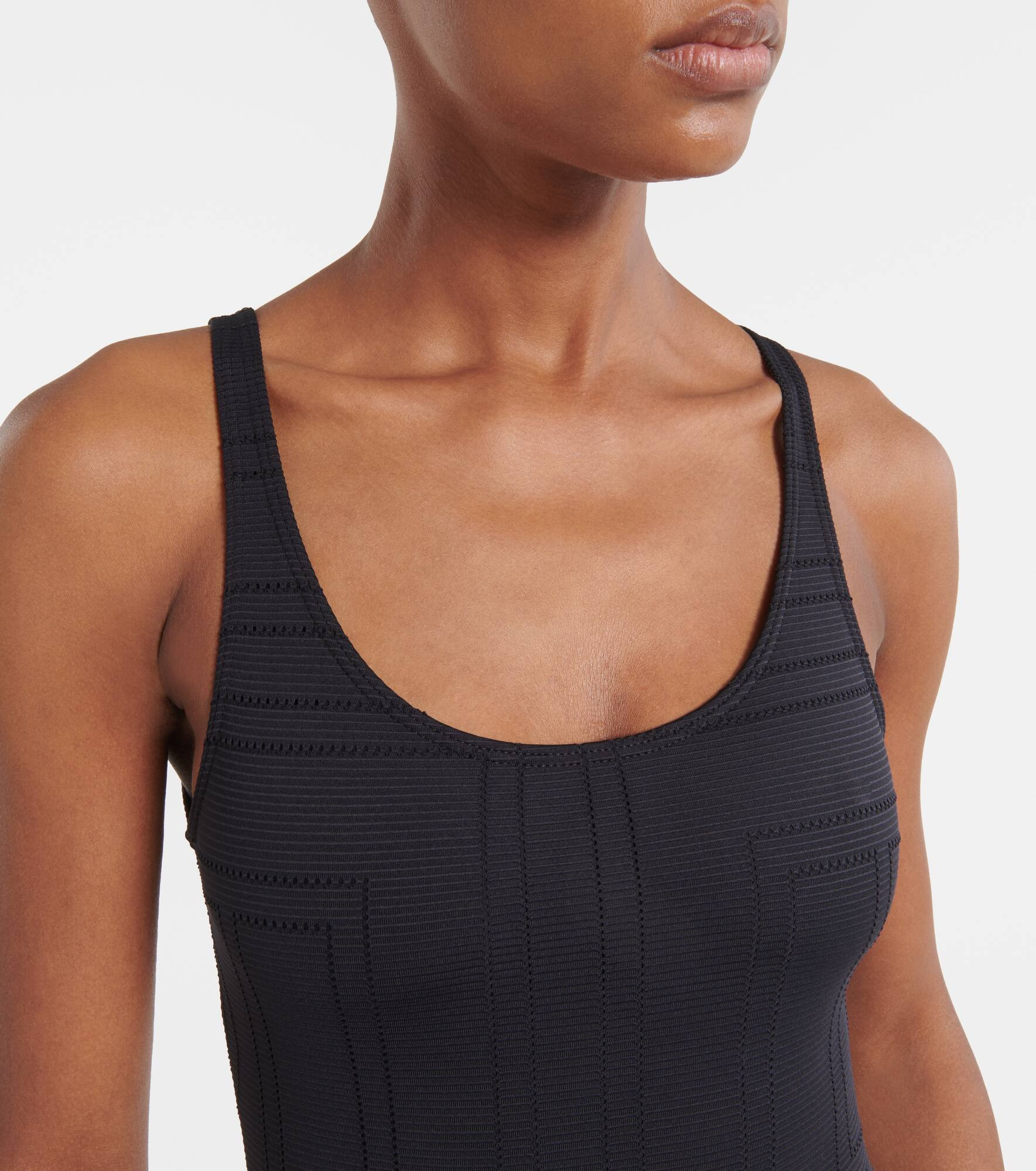 Monogram jersey swimsuit - 4