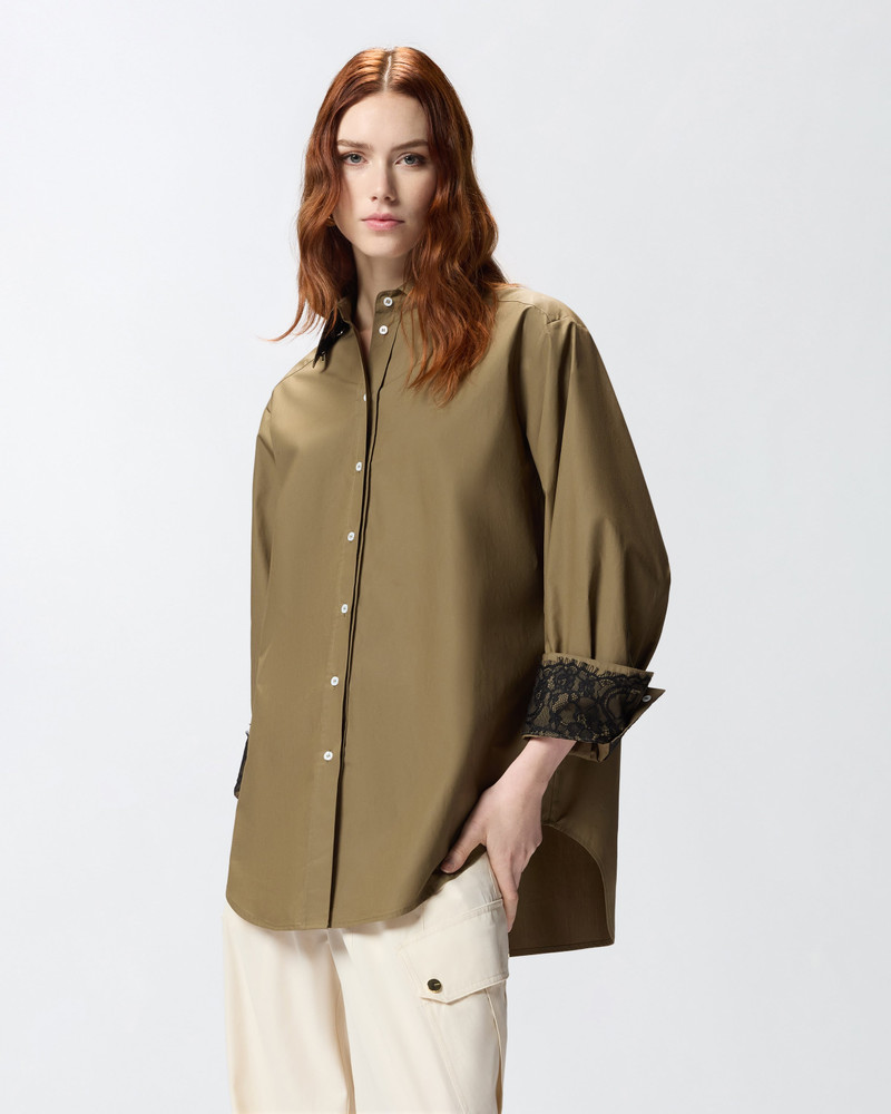 POPLIN SHIRT WITH LACE DETAILS 3