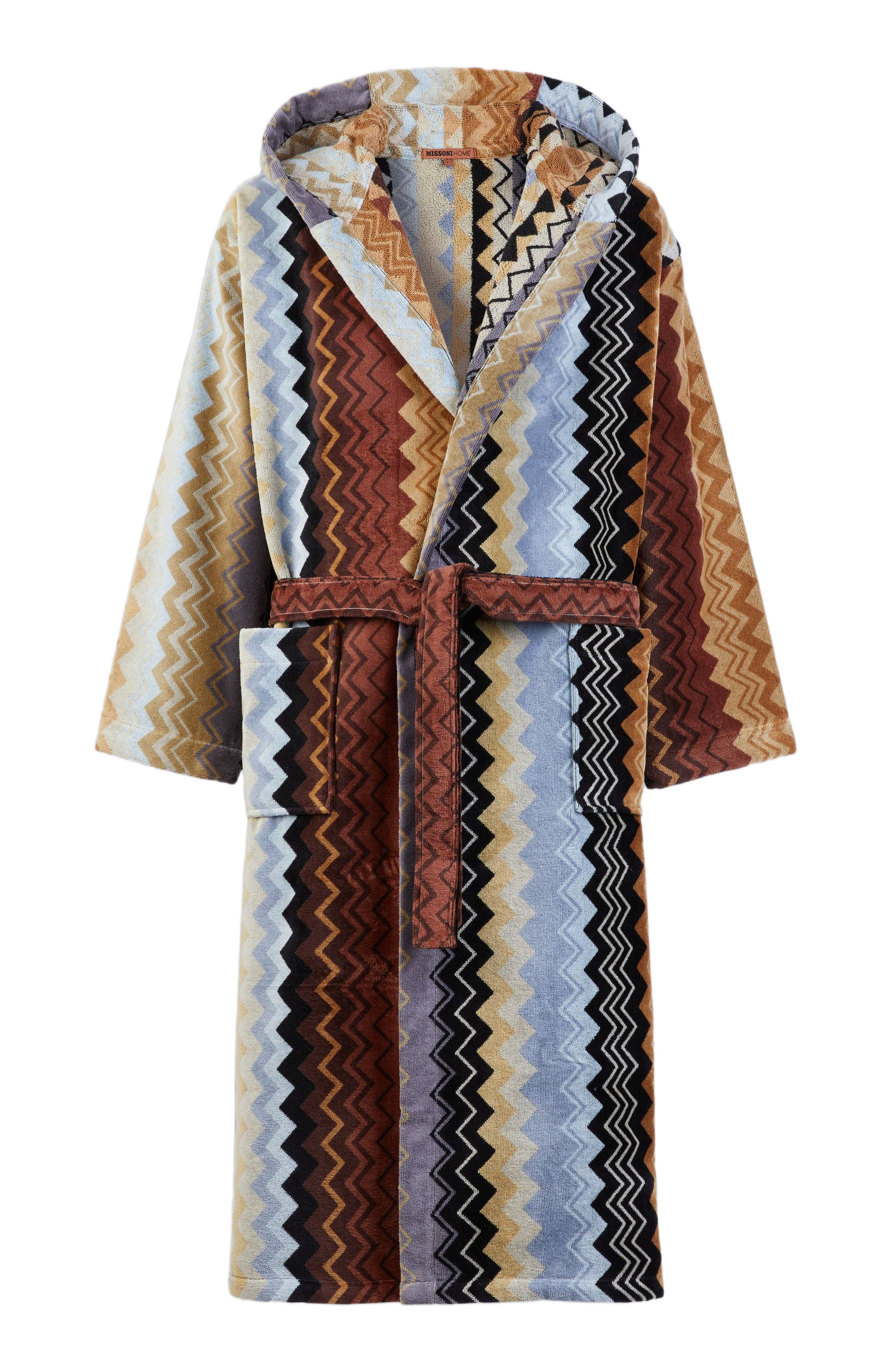 Missoni Home Giacomo Hooded Bathrobe in Black at Nordstrom - 2