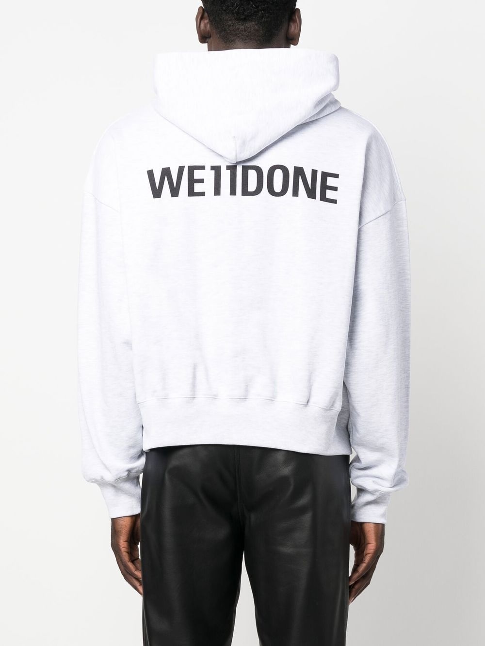 graphic-print cotton hoodie - 4