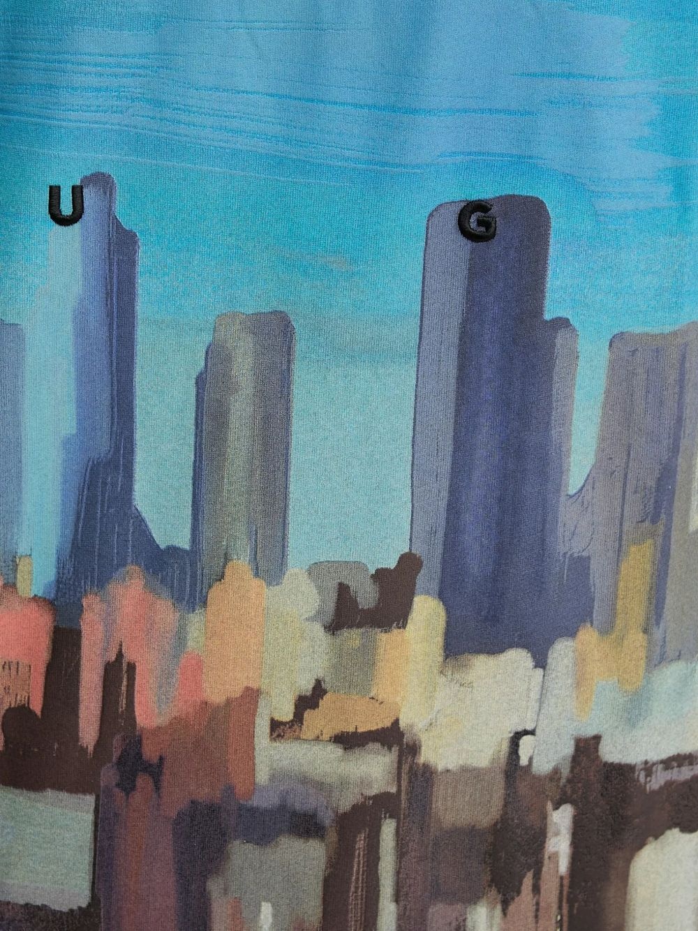 cityscape-print long-sleeve T-shirt - 5