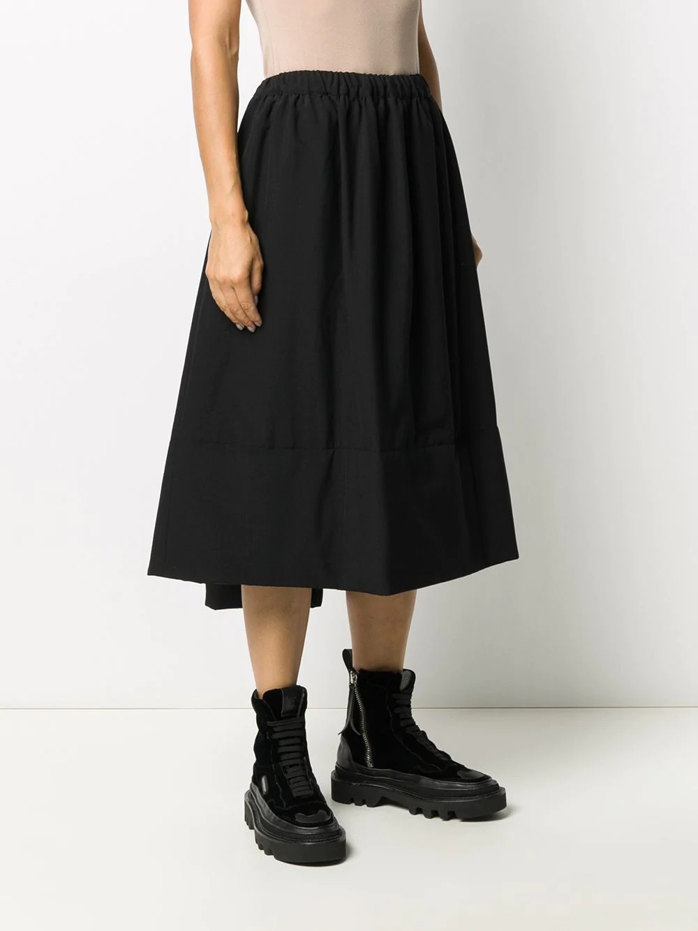 A-line pull-on midi skirt - 3