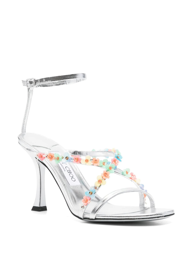 JIMMY CHOO Jimmy Choo 100mm Blanche Sandals outlook