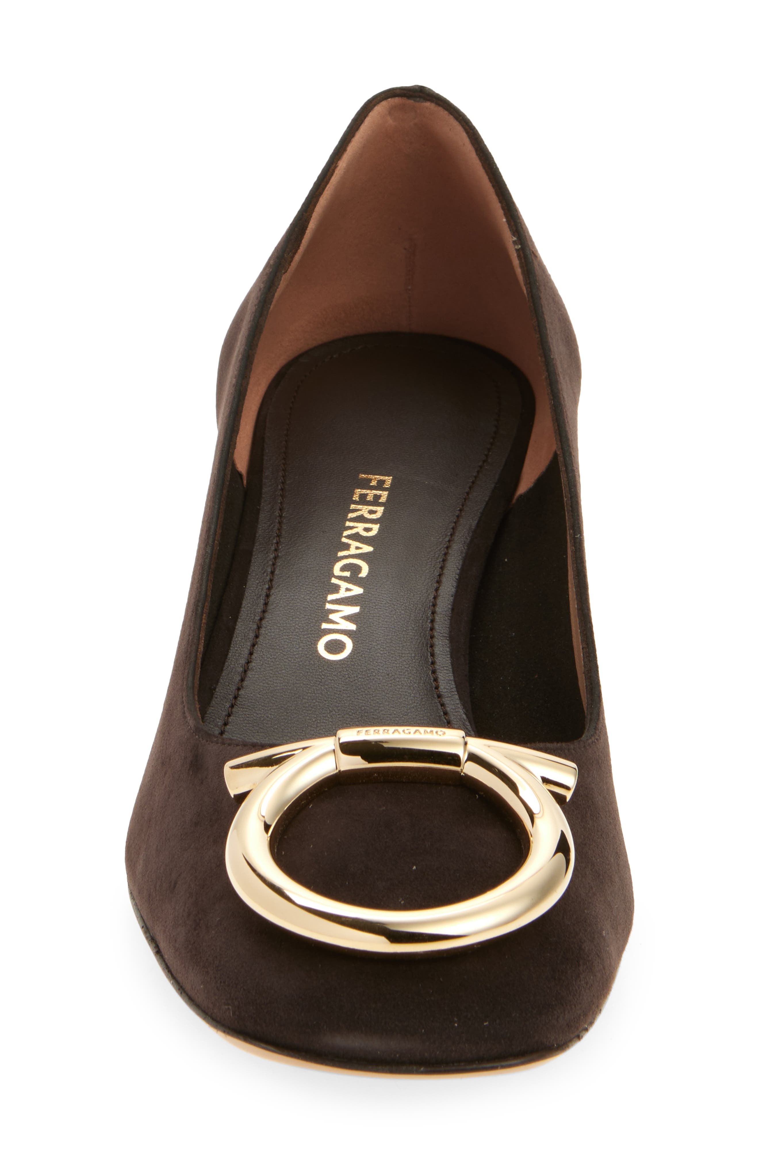 FERRAGAMO Mara Gancio Block Heel Pump in Testa Di Moro at Nordstrom - 4