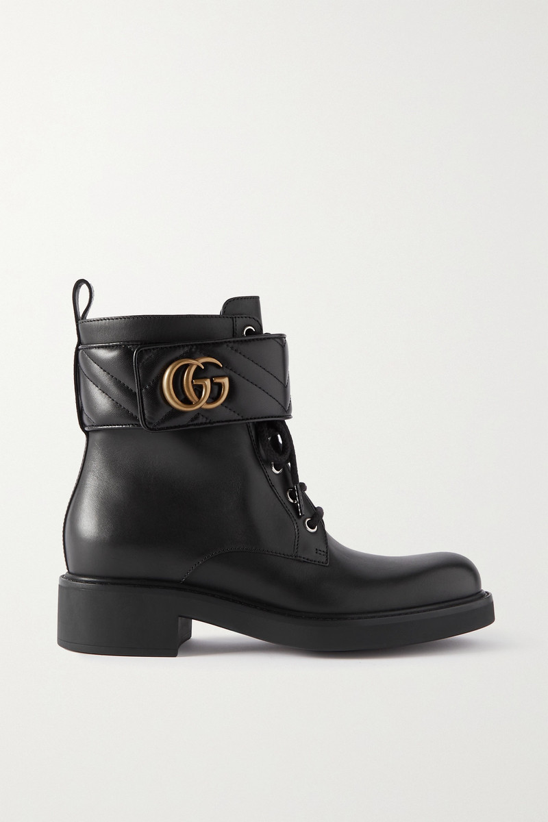 Marmont logo-embellished leather ankle boots - 1
