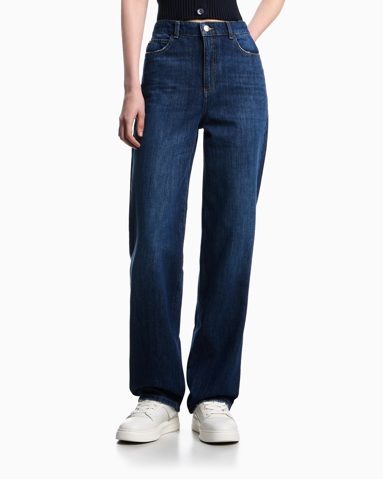 J4B MID/HIGH-RISE STRAIGHT-LEG, DENIM JEANS - 4