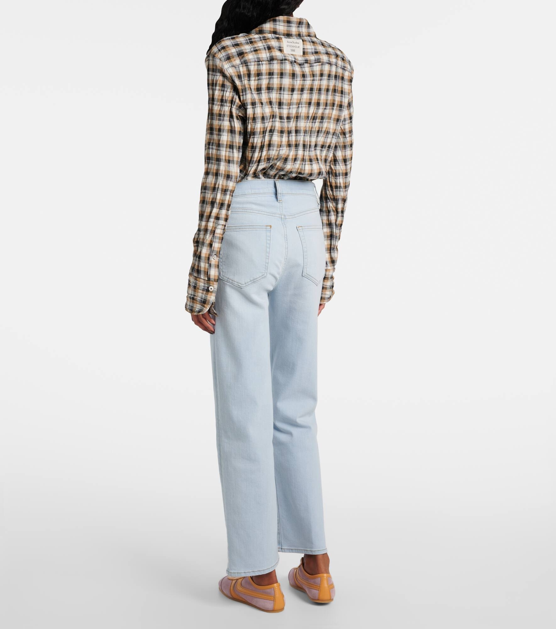 Le Sleek high-rise straight jeans - 3