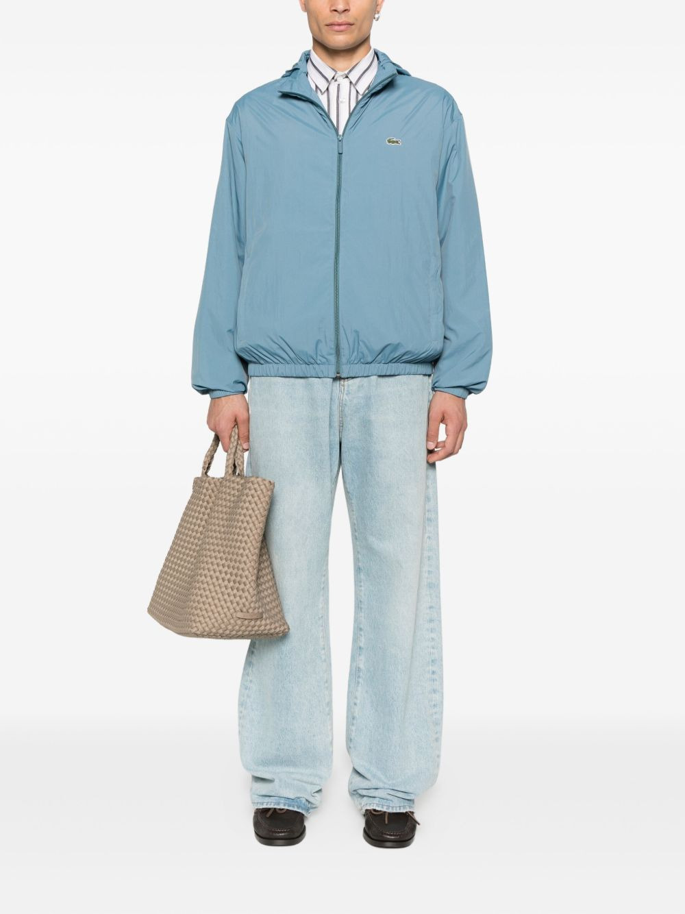 hooded zip-up jacket - 2
