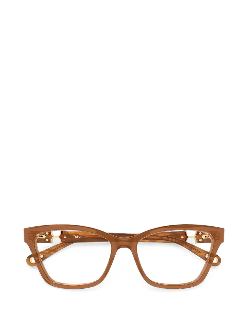geometric-frame glasses - 1