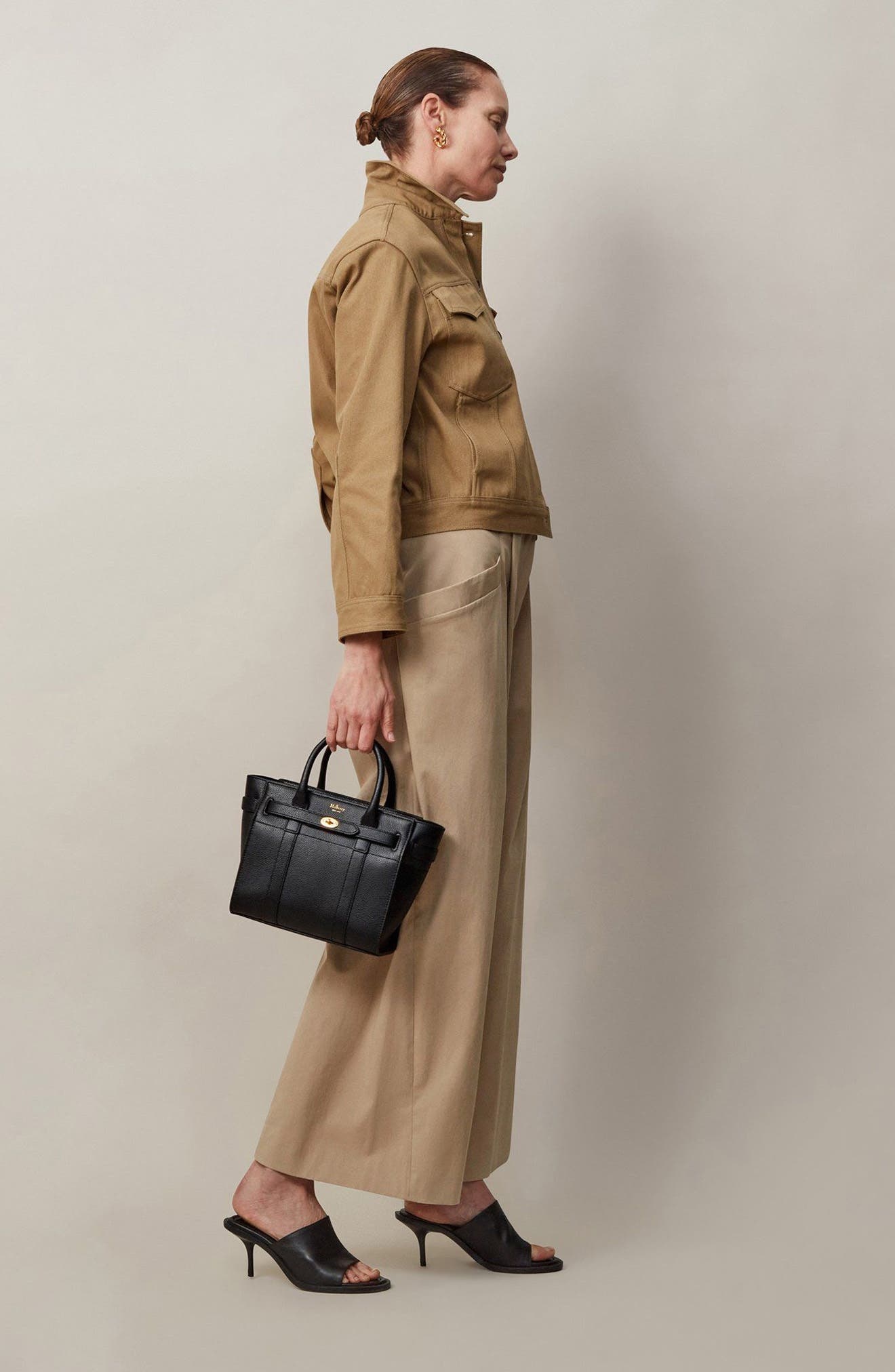 Mini Zipped Bayswater Leather Tote - 2
