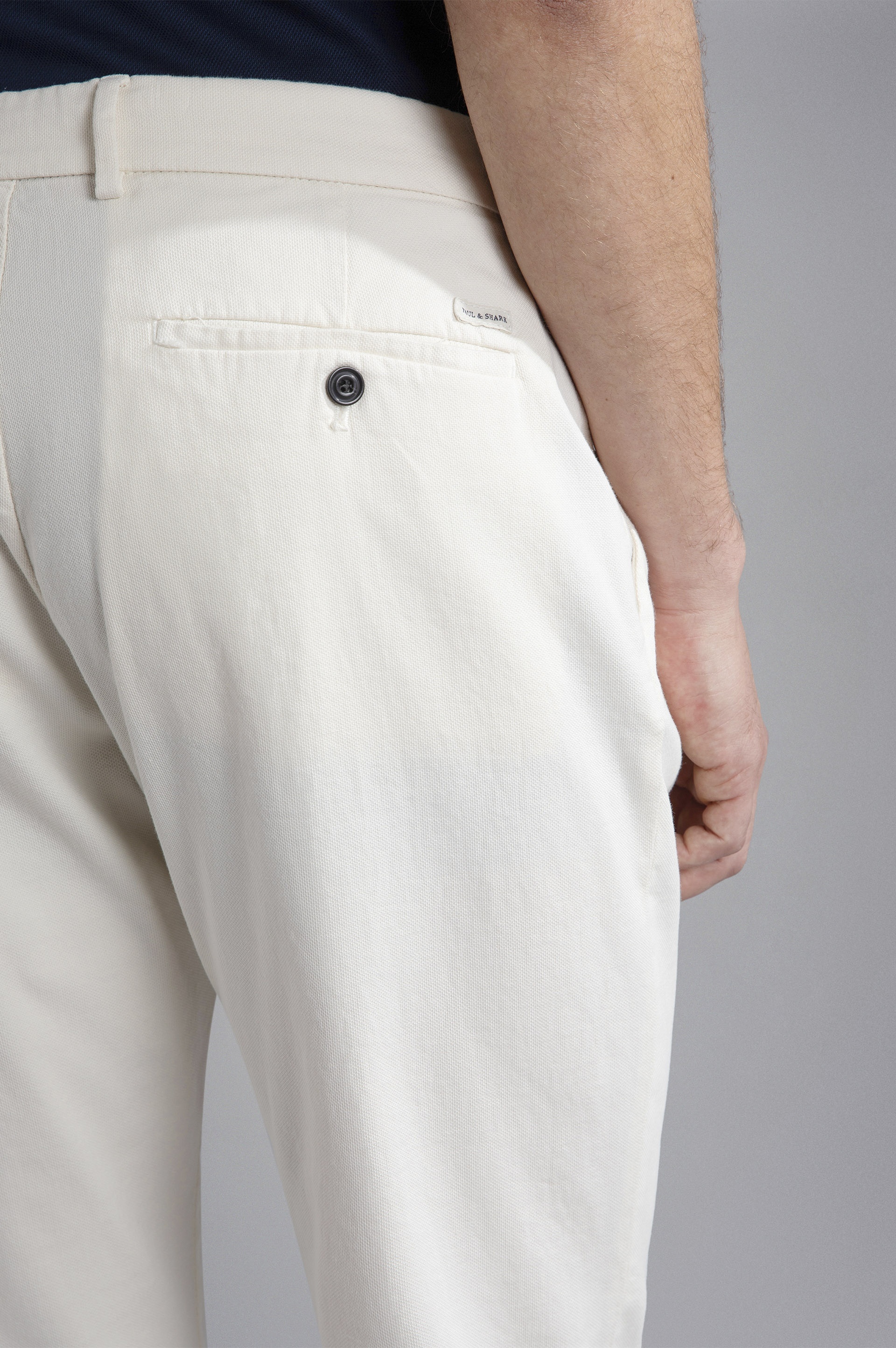 COTTON STRETCH CHINO TROUSERS - 4