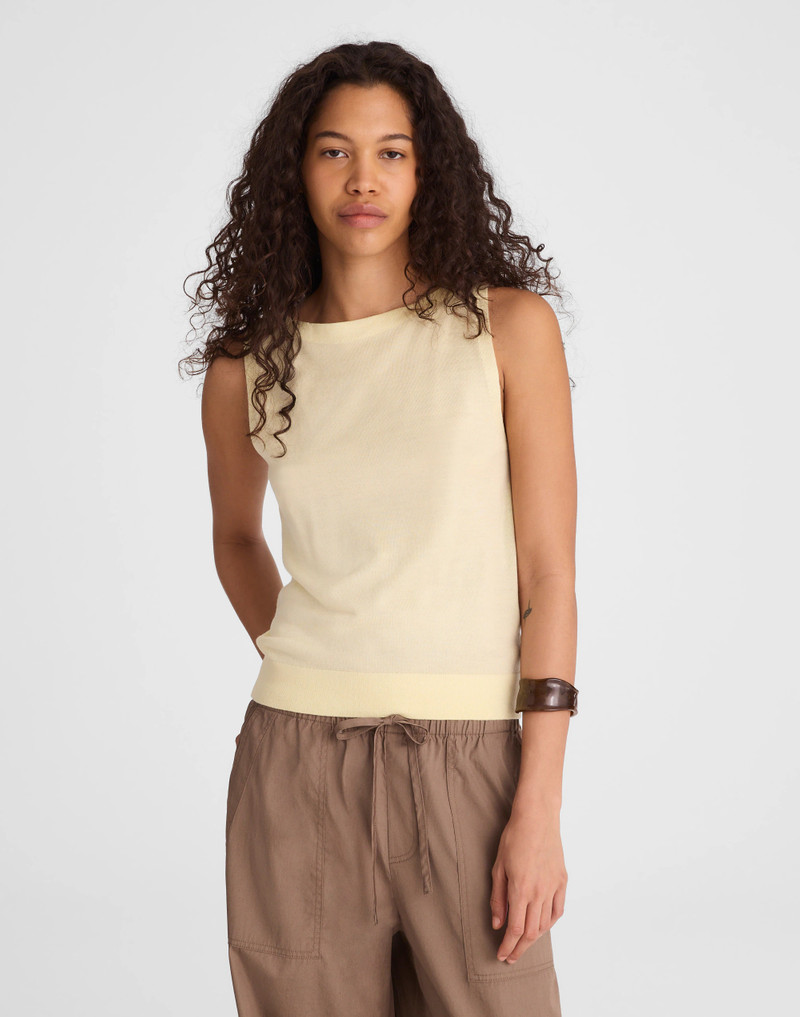 Madewell Boatneck Sleeveless Sweater outlook