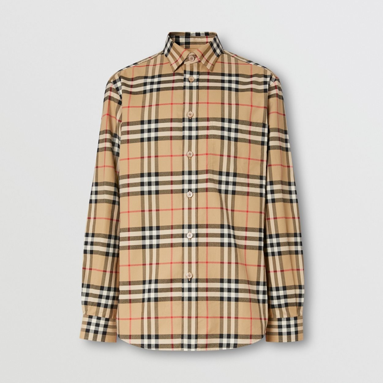 Vintage Check Cotton Flannel Shirt - 1
