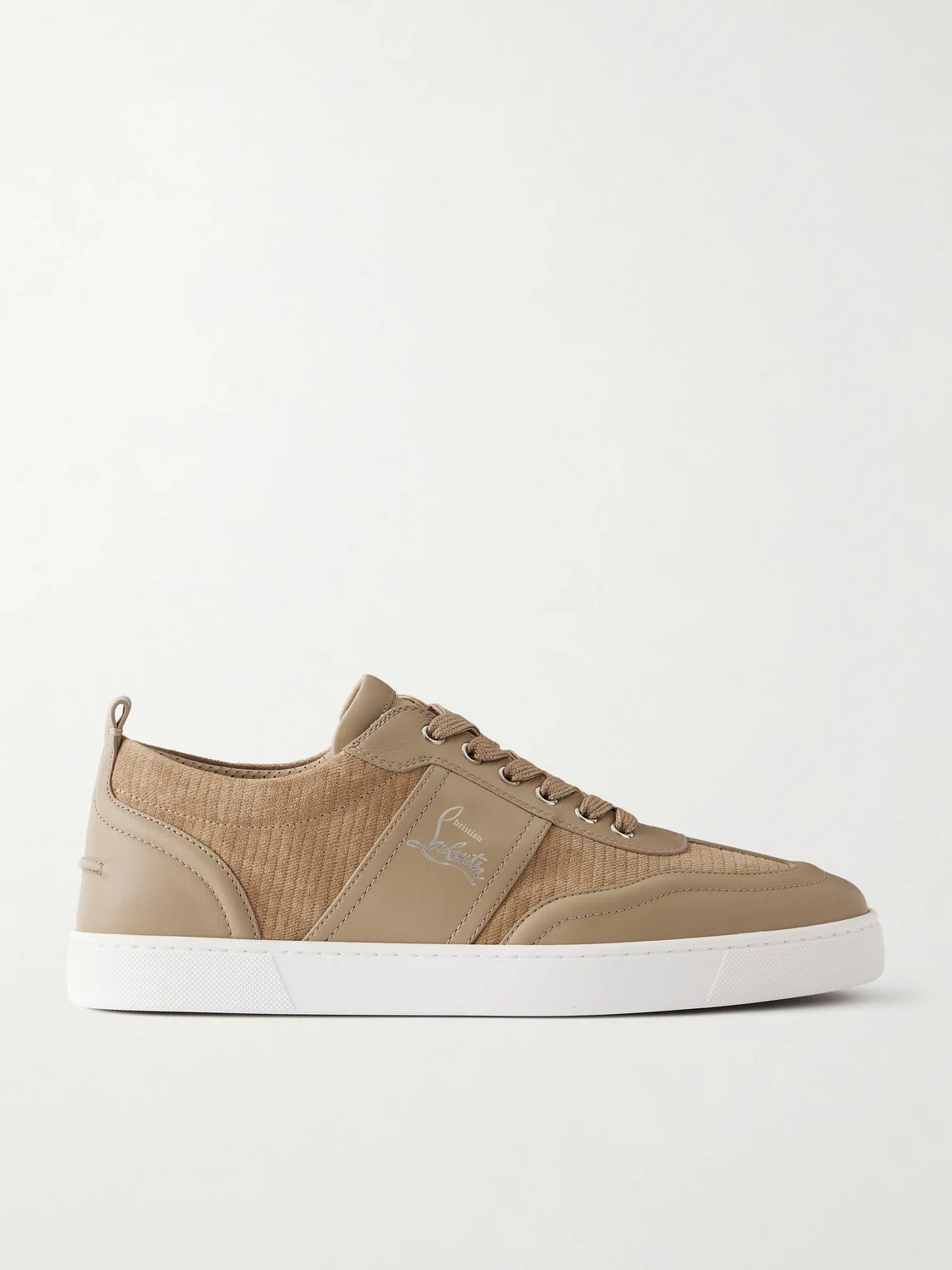 Retero Leather-Trimmed Suede Sneakers - 1