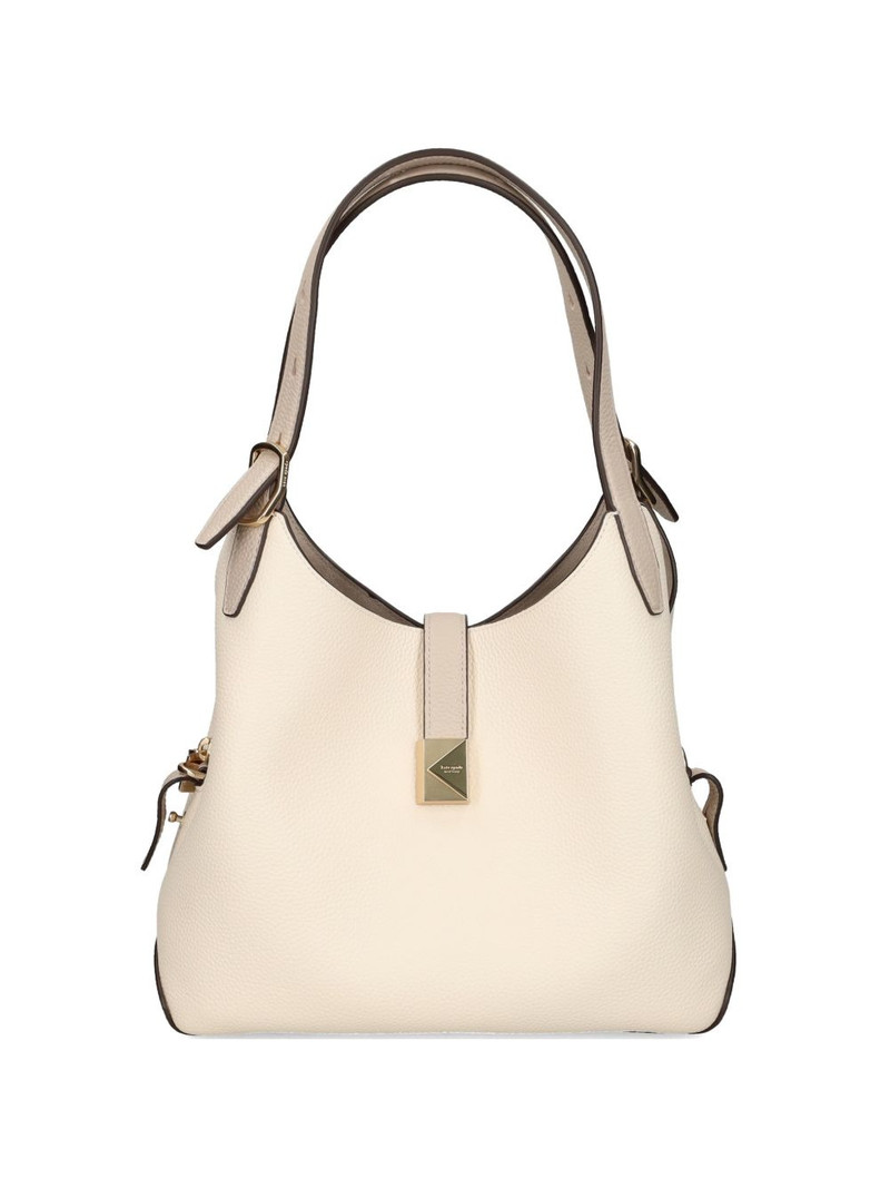 Deco buckle leather tote bag 1