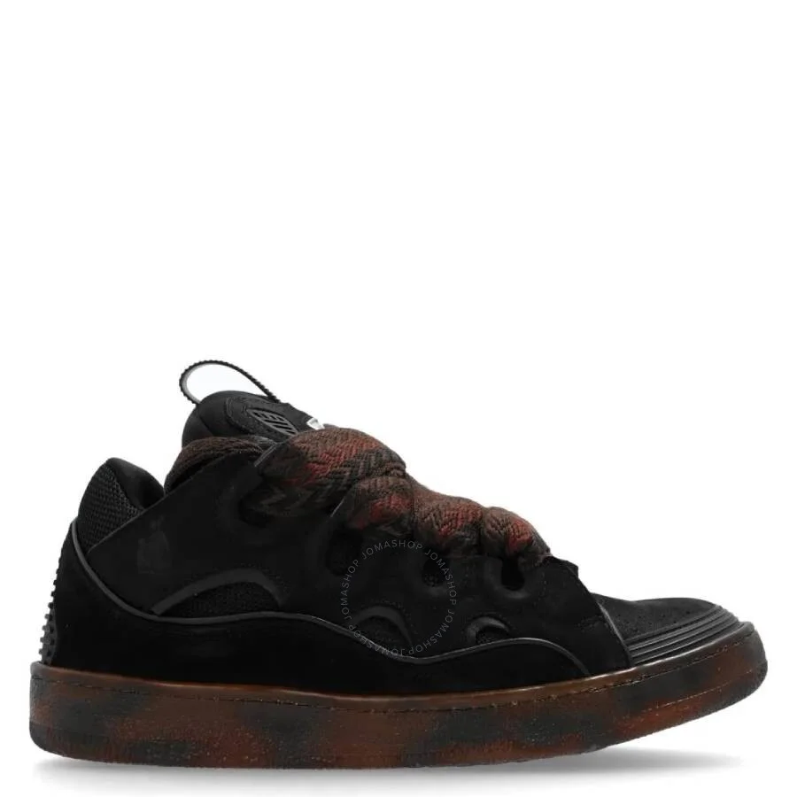 Lanvin Curb Leather Low-Top Sneakers - 1