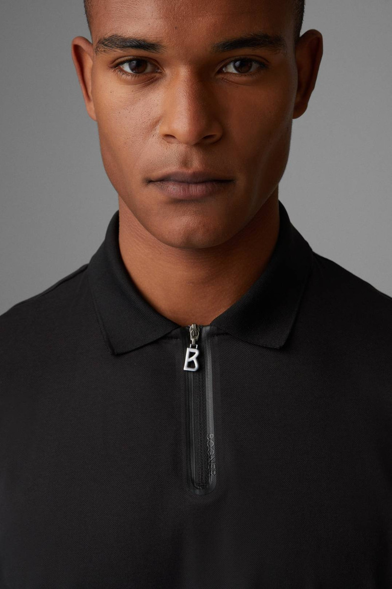 NORAN FUNCTIONAL POLO SHIRT IN BLACK 4