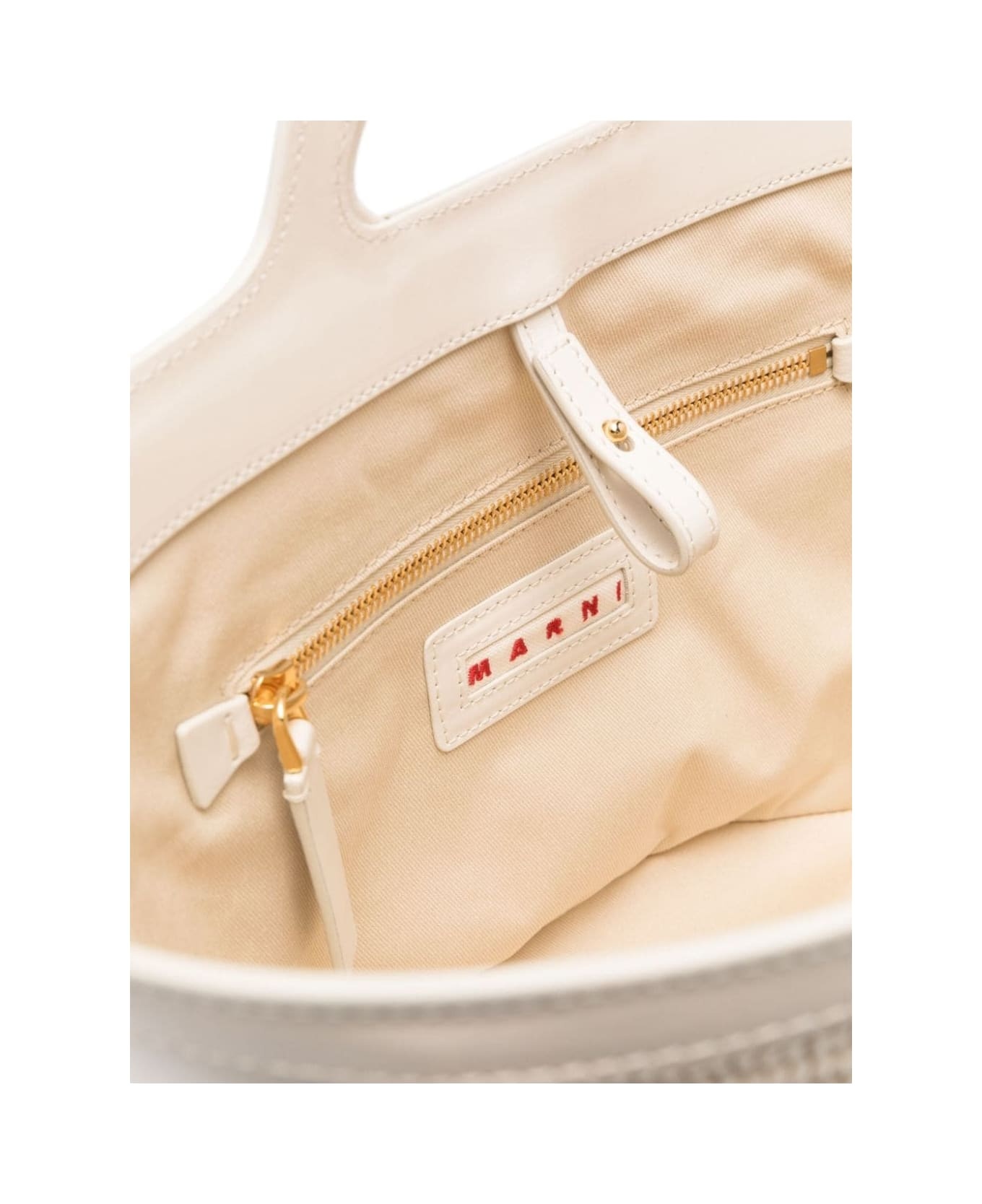 Shell Tropicalia Summer Bag In Leather And Raffia - 3