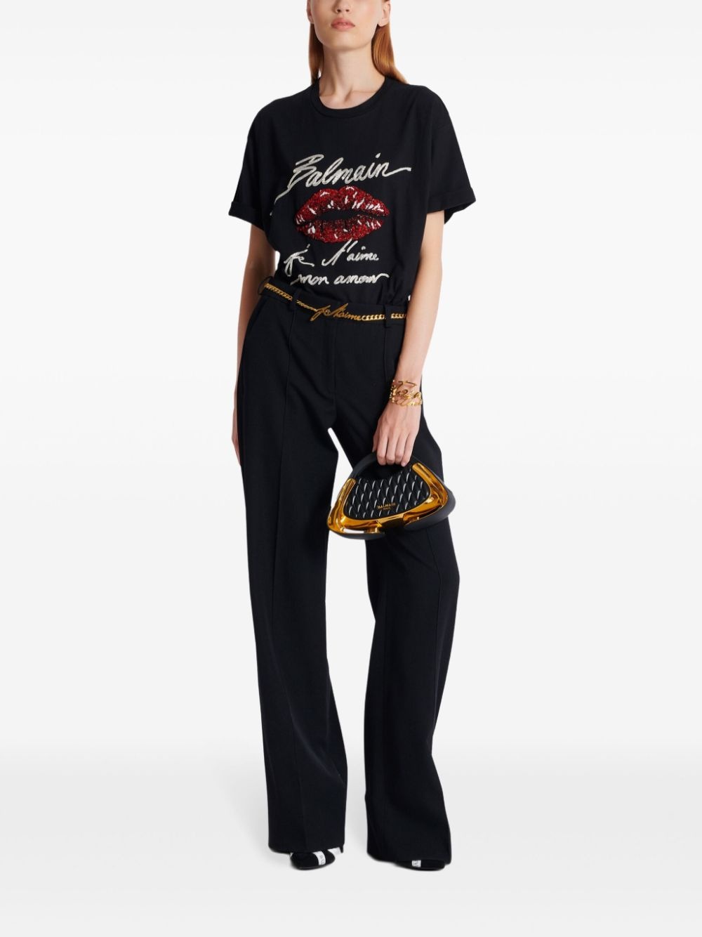 kiss-print short-sleeves T-shirt - 2
