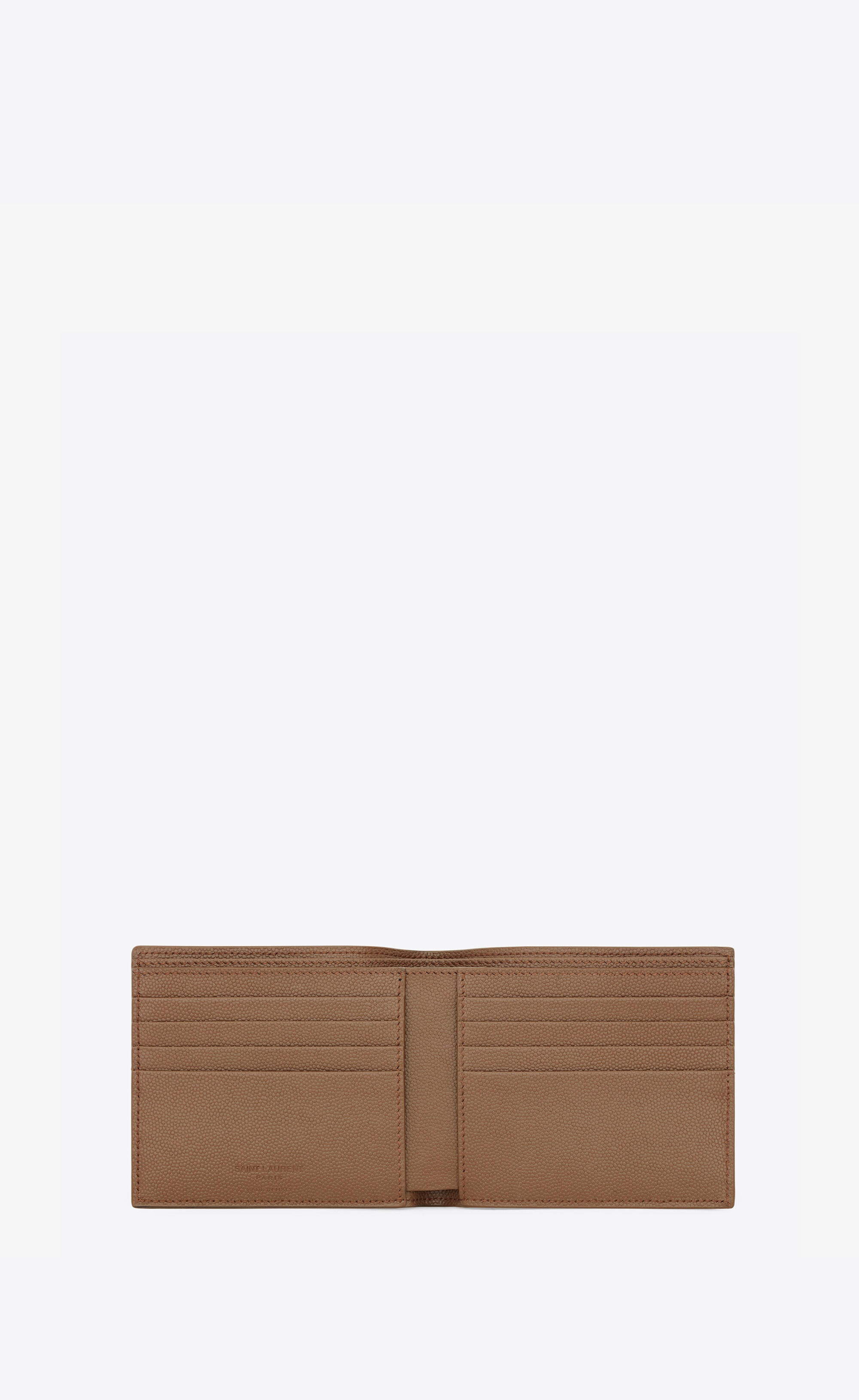 east/west wallet in grain de poudre-embossed leather - 3