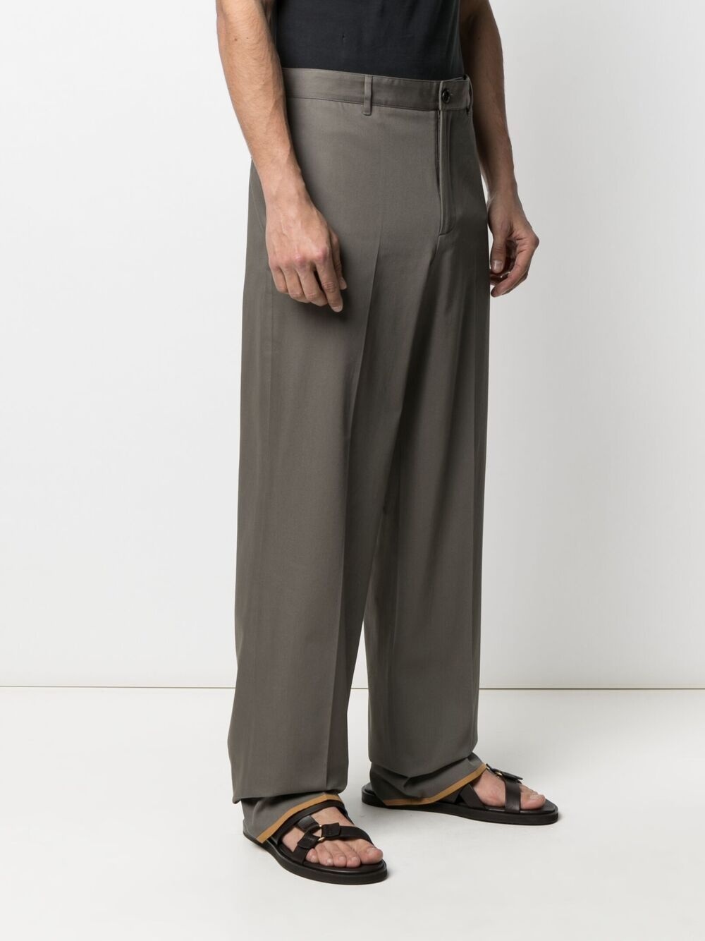 straight-leg tailored trousers - 3