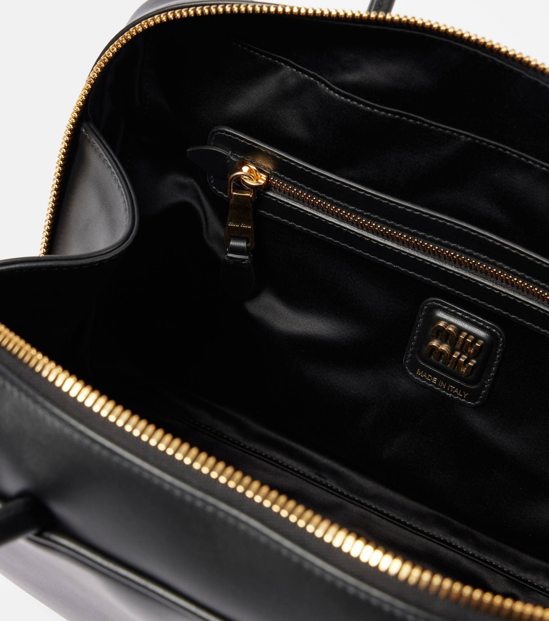 Medium leather tote bag - 3