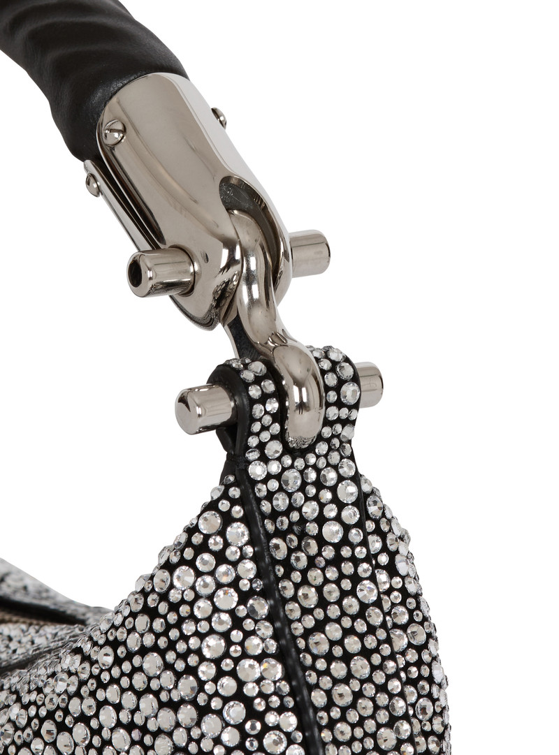 Ebene Mini bag in suede and crystals 5