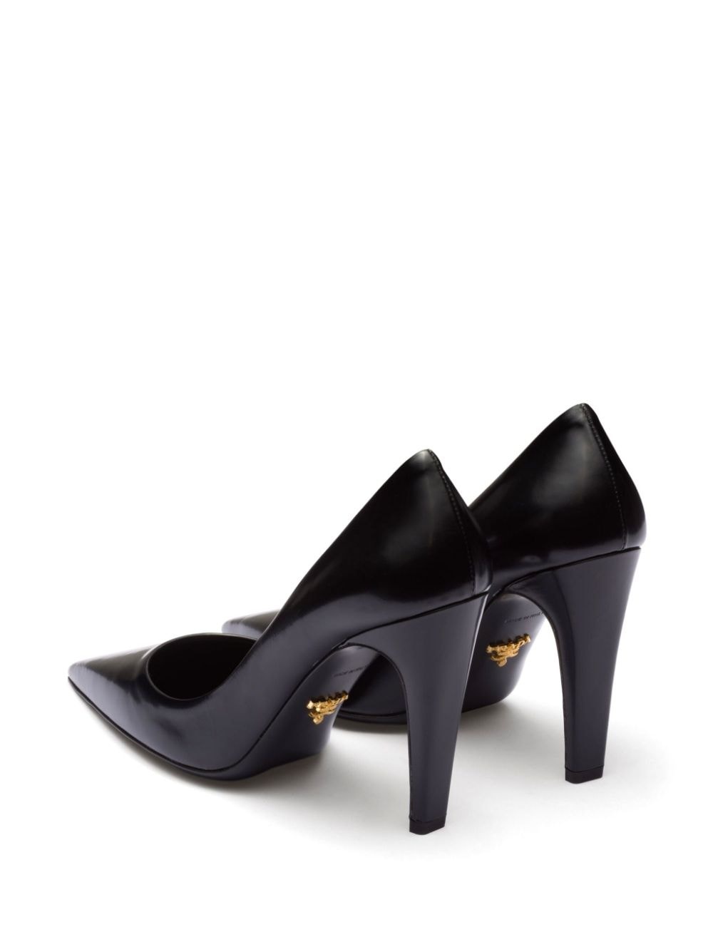 100mm brushed-leather pumps - 3