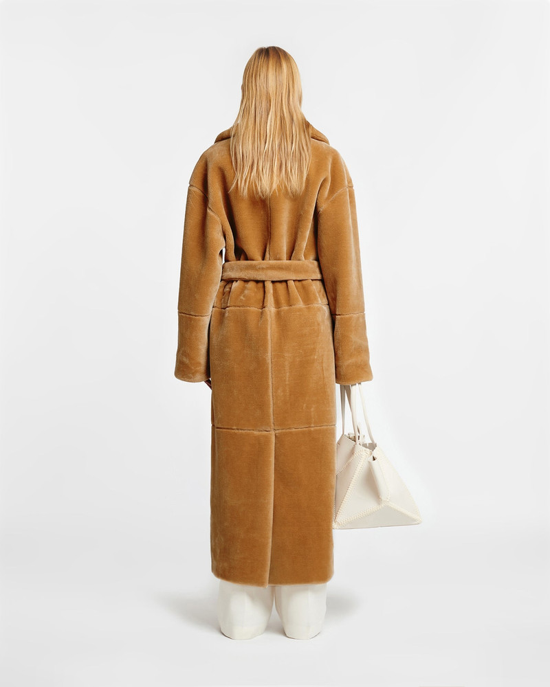 Faux Fur Trench Coat 3