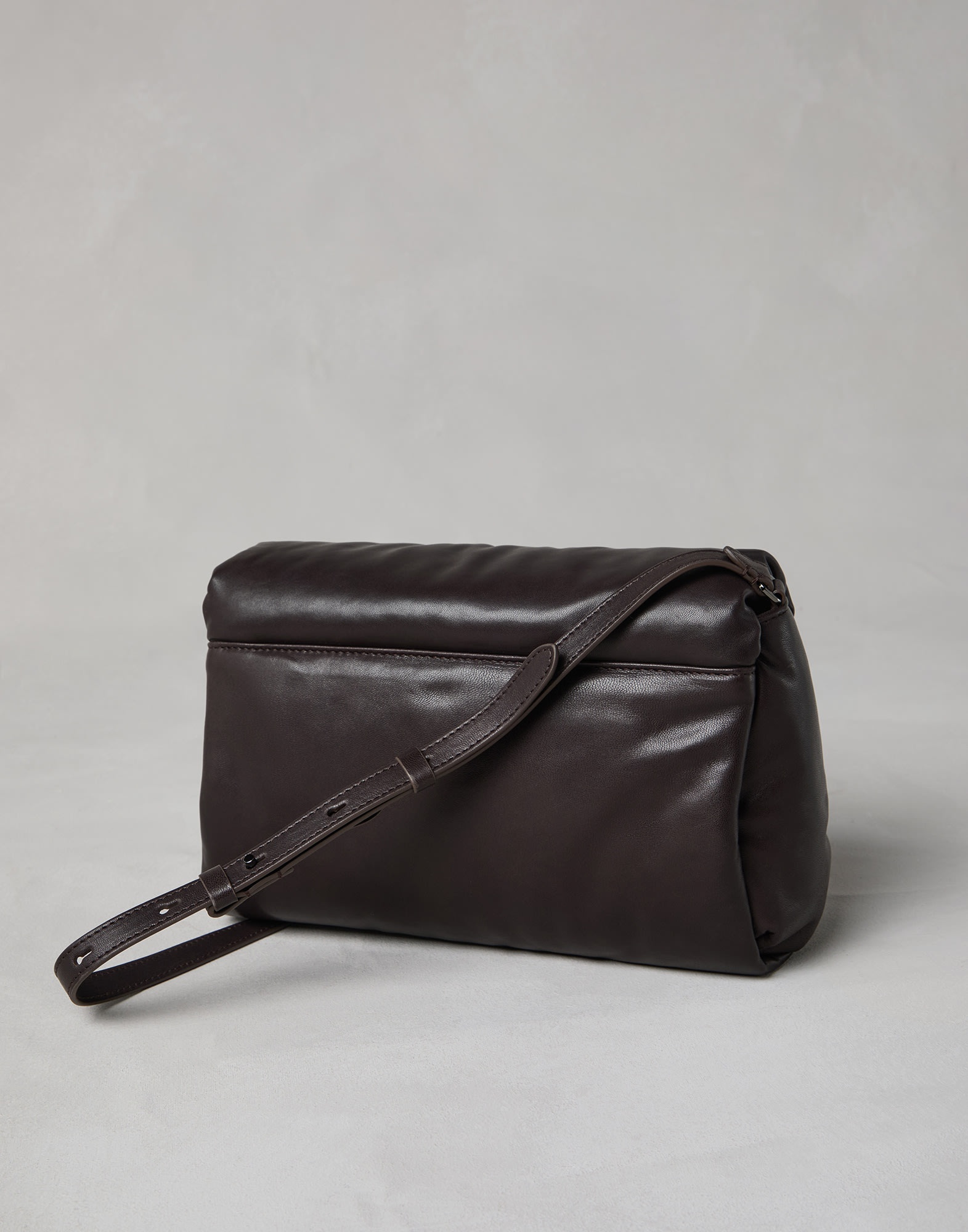 Wet-effect nappa leather bag with shimmering detail - 2