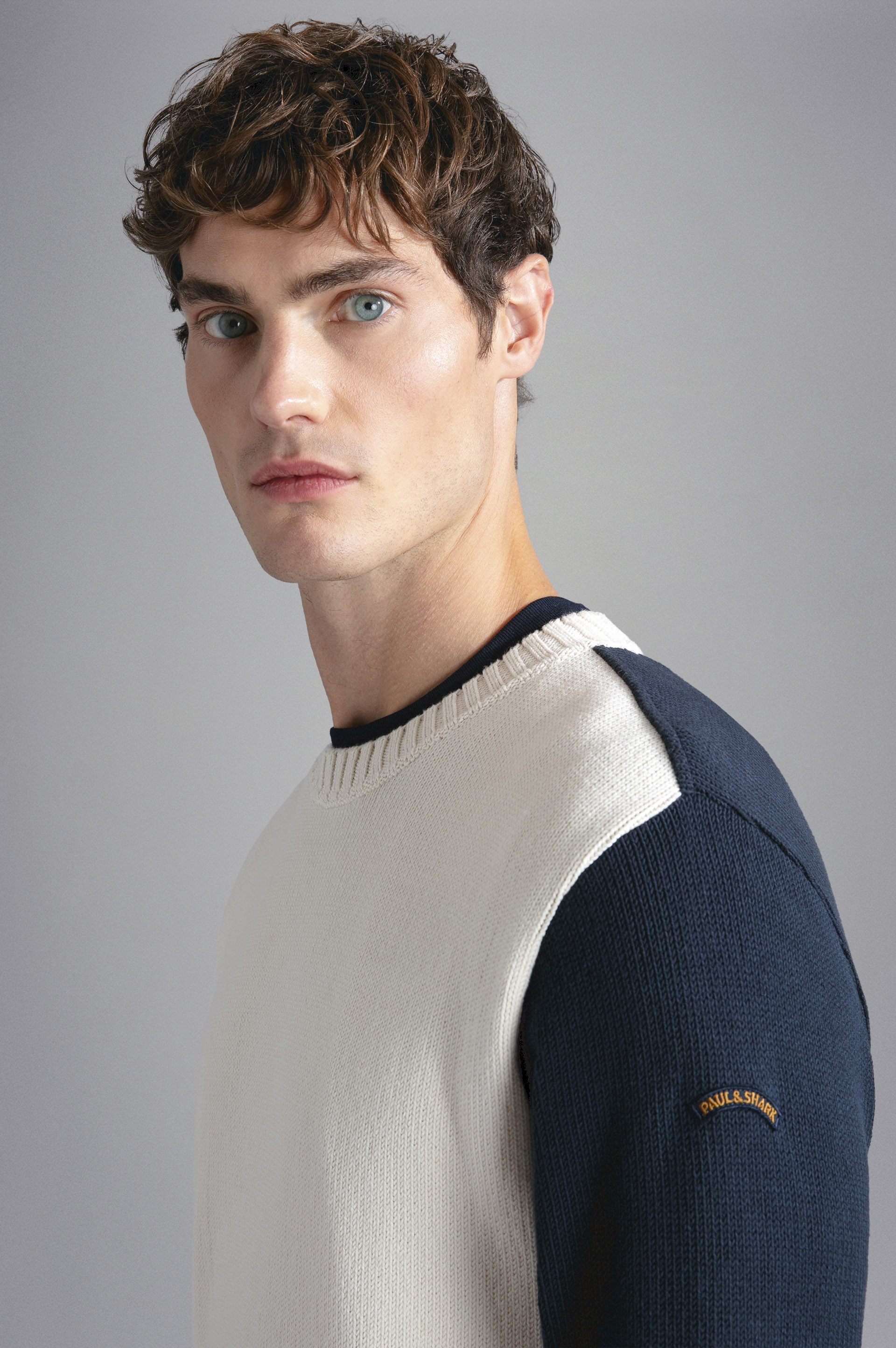 TWO-TONE COTTON JUMPER - 4