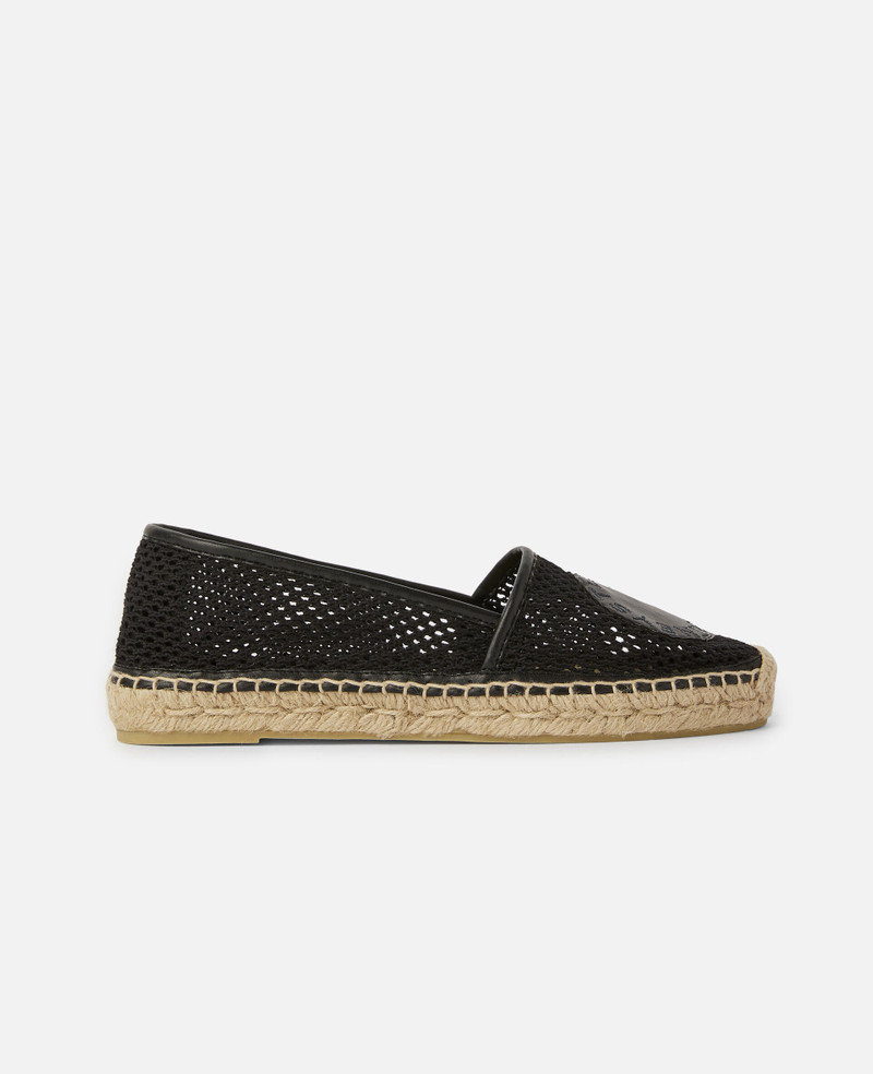 Selene Woven Mesh Logo Espadrilles 1