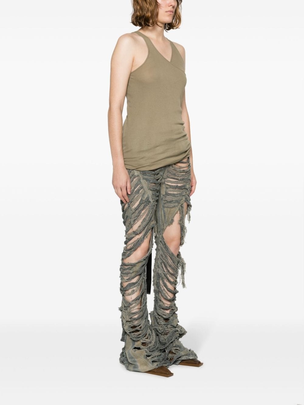 V-neck organic-cotton tank top - 3