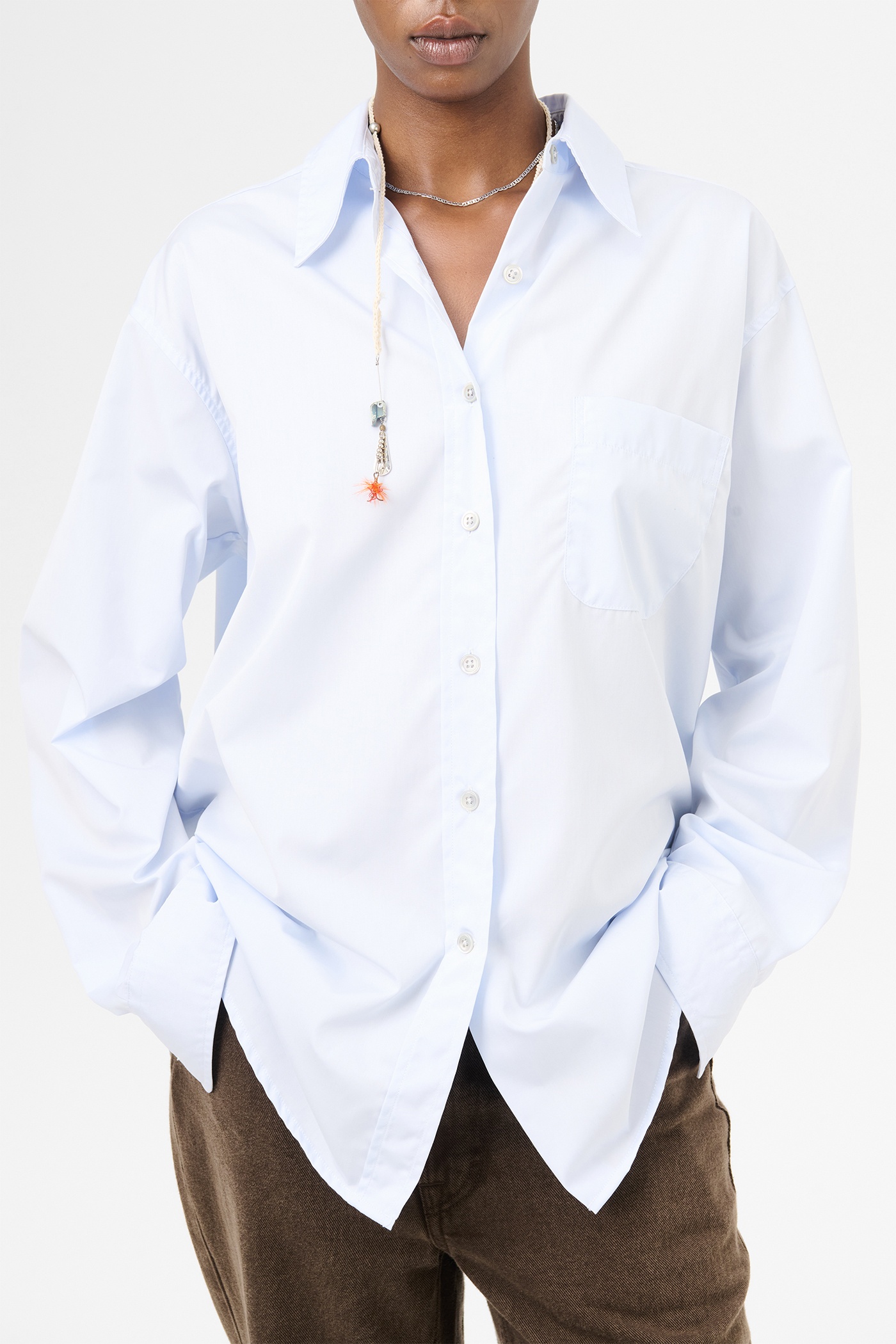 Favourite Shirt Dining Blue Poplin - 4