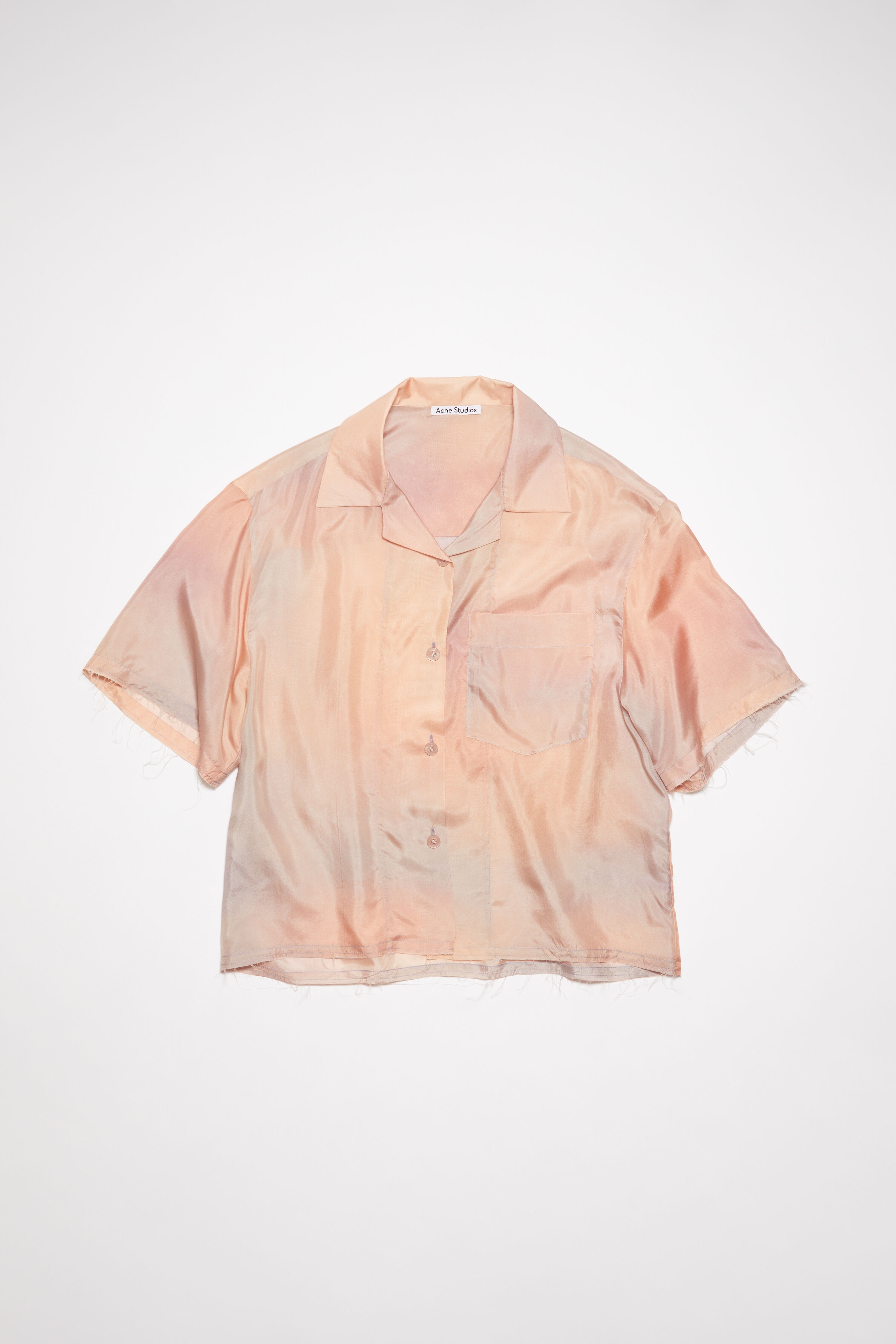 Silk Button-up shirt - Pink - 1