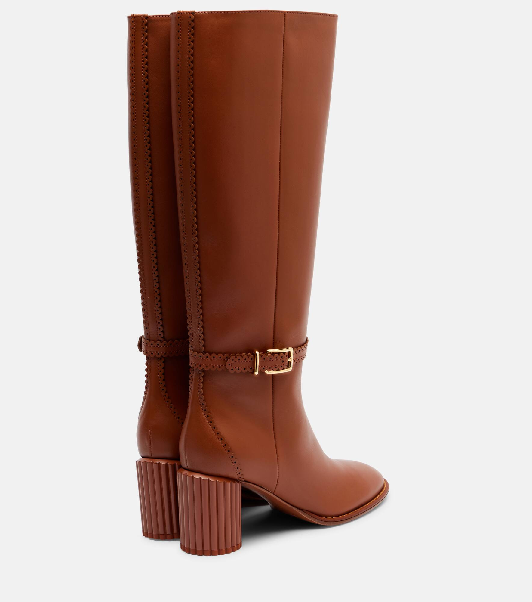 Eddie 70 leather knee-high boots - 2