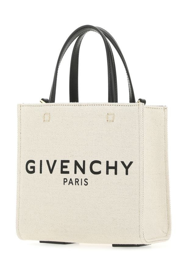 GIVENCHY Ivory Canvas Mini G-Tote Handbag - 2