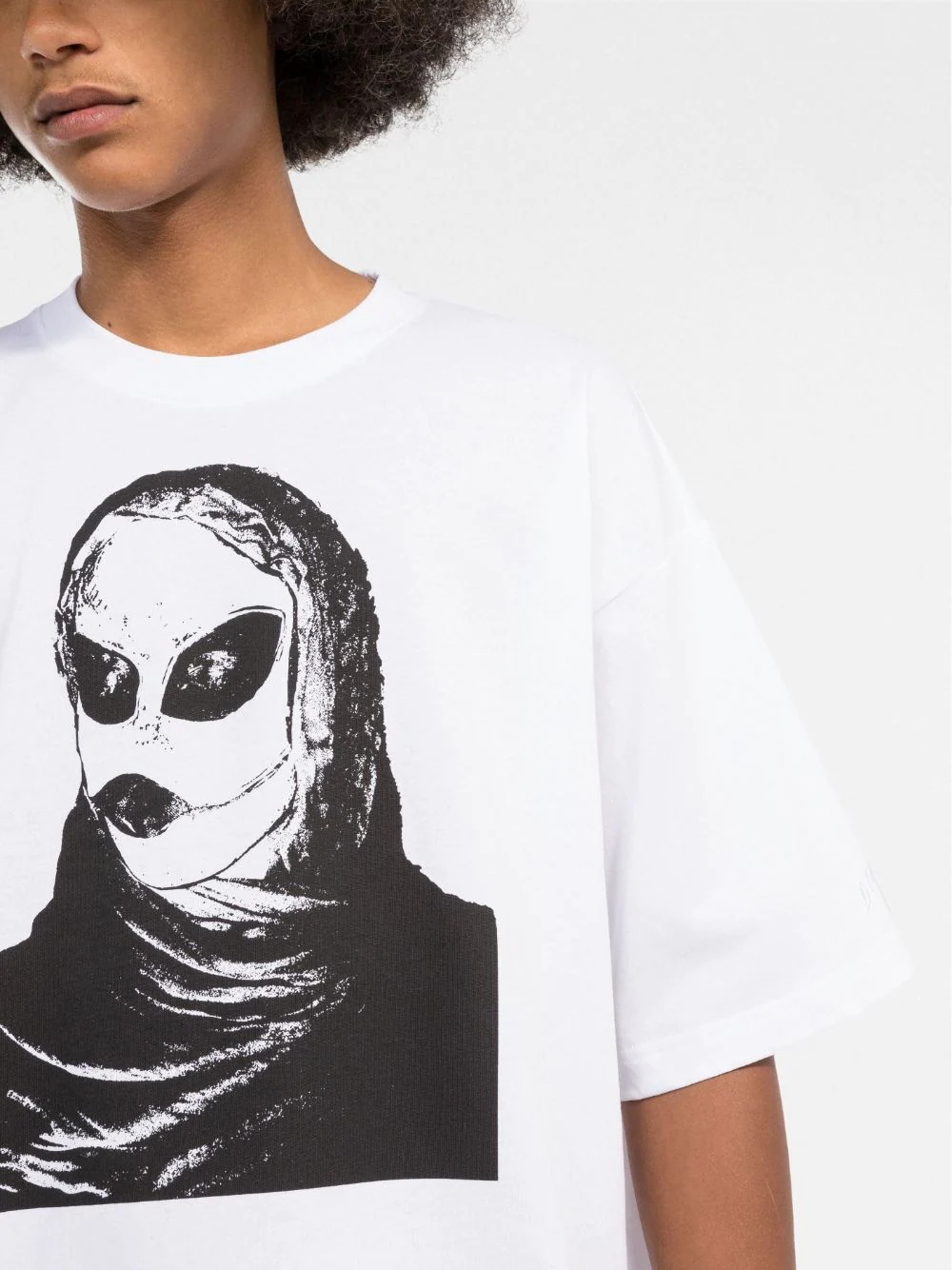 Green Label alien-print T-shirt - 5