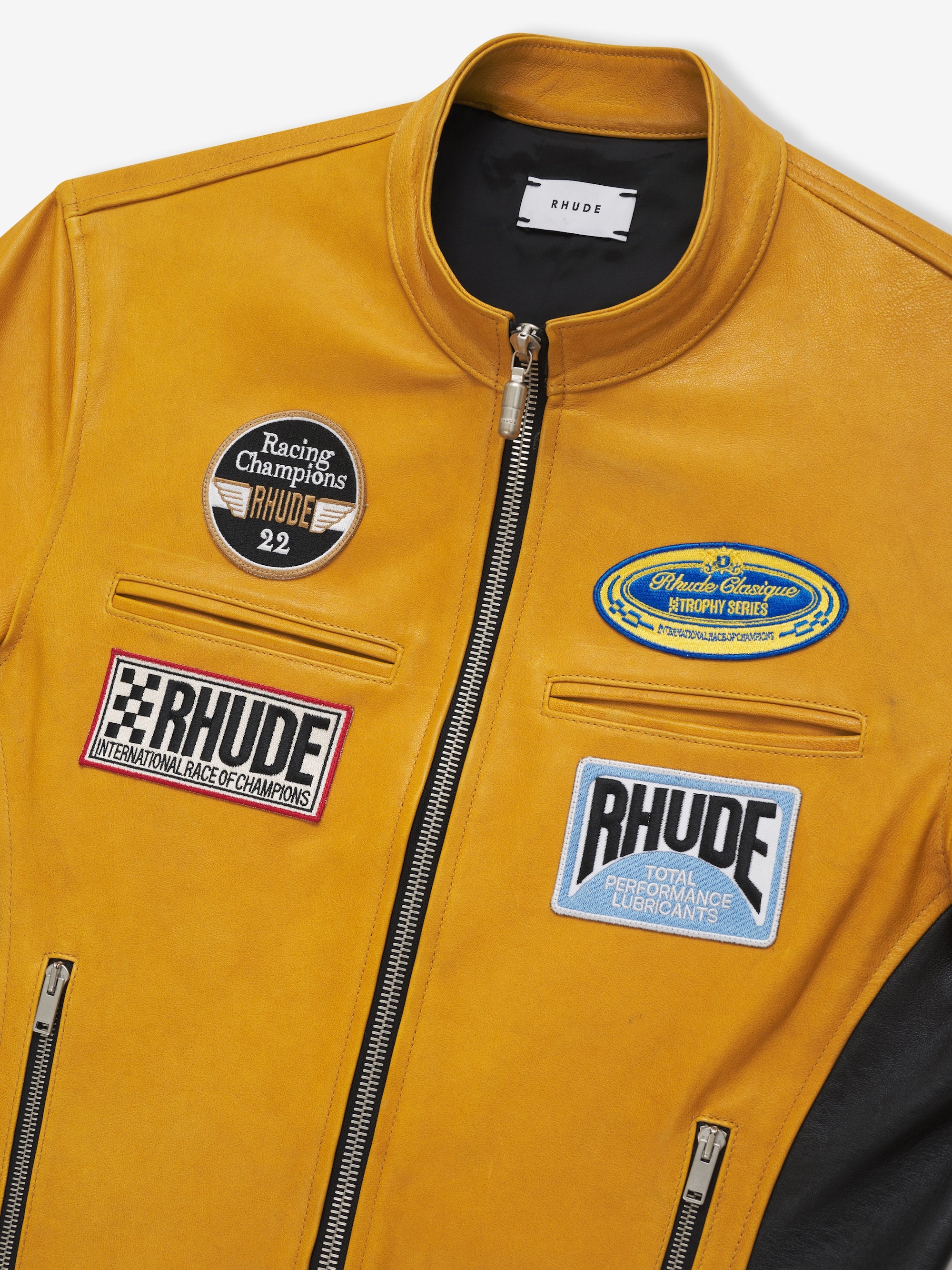 LEATHER RACING JACKET - 3