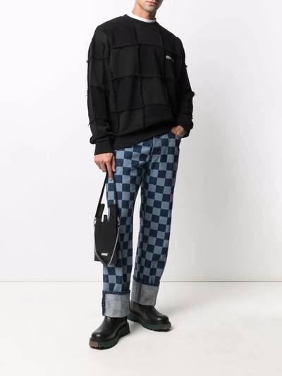 Marcelo Burlon County Of Milan checkerboard-print straight-leg jeans outlook