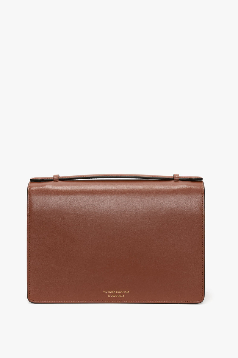 Victoria Beckham Dorian Bag In Tan Smooth Leather outlook