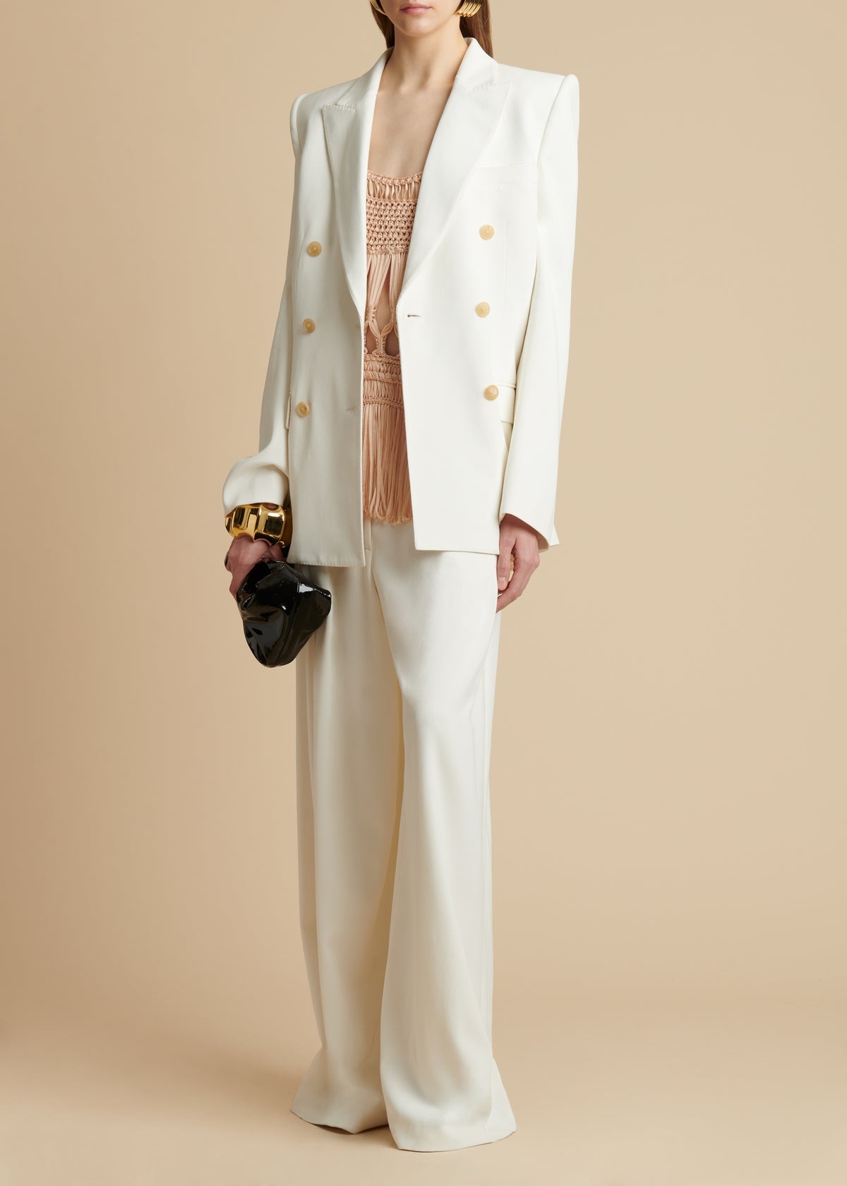 The Nathan Blazer in Ivory - 2