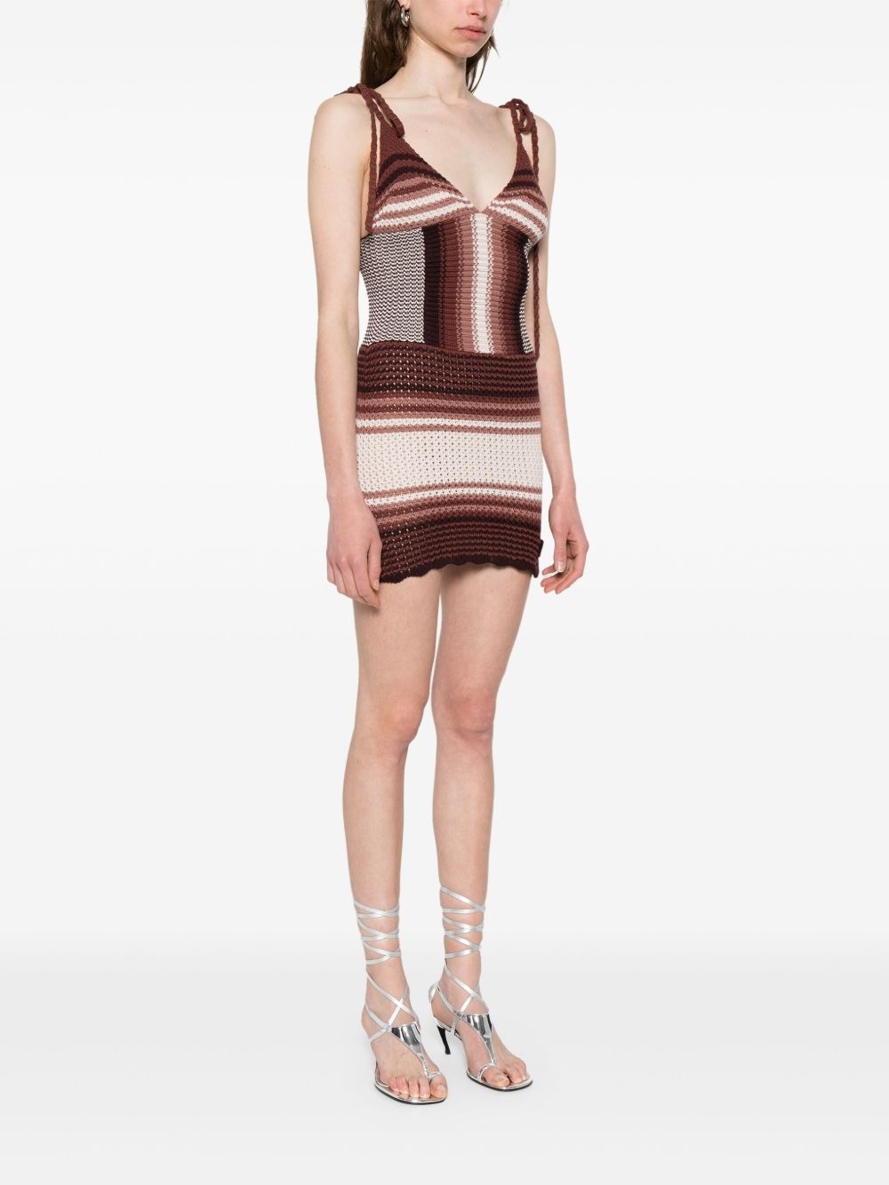 striped mini dress - 3