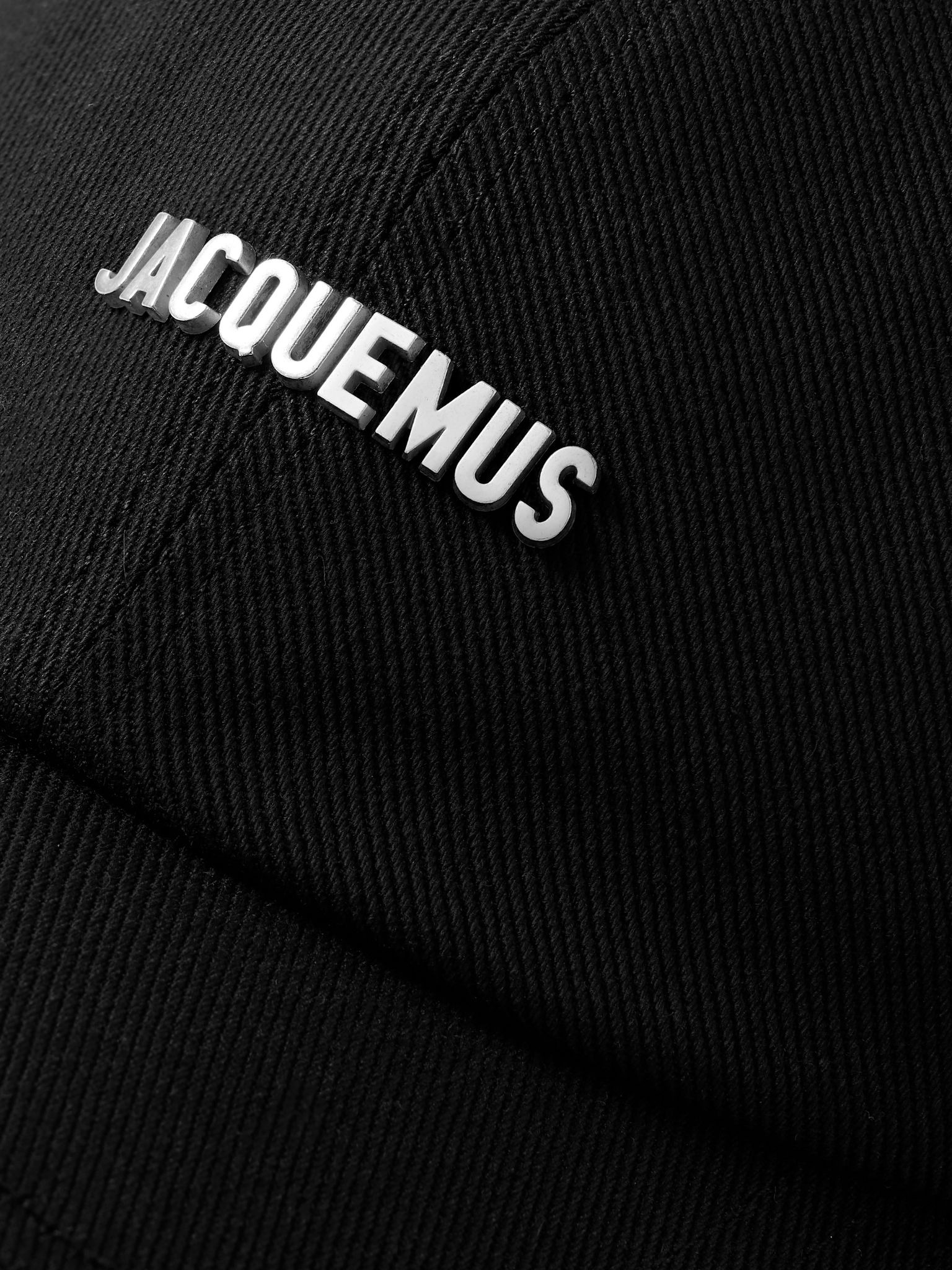 Embellished cotton-twill baseball cap Black - 4