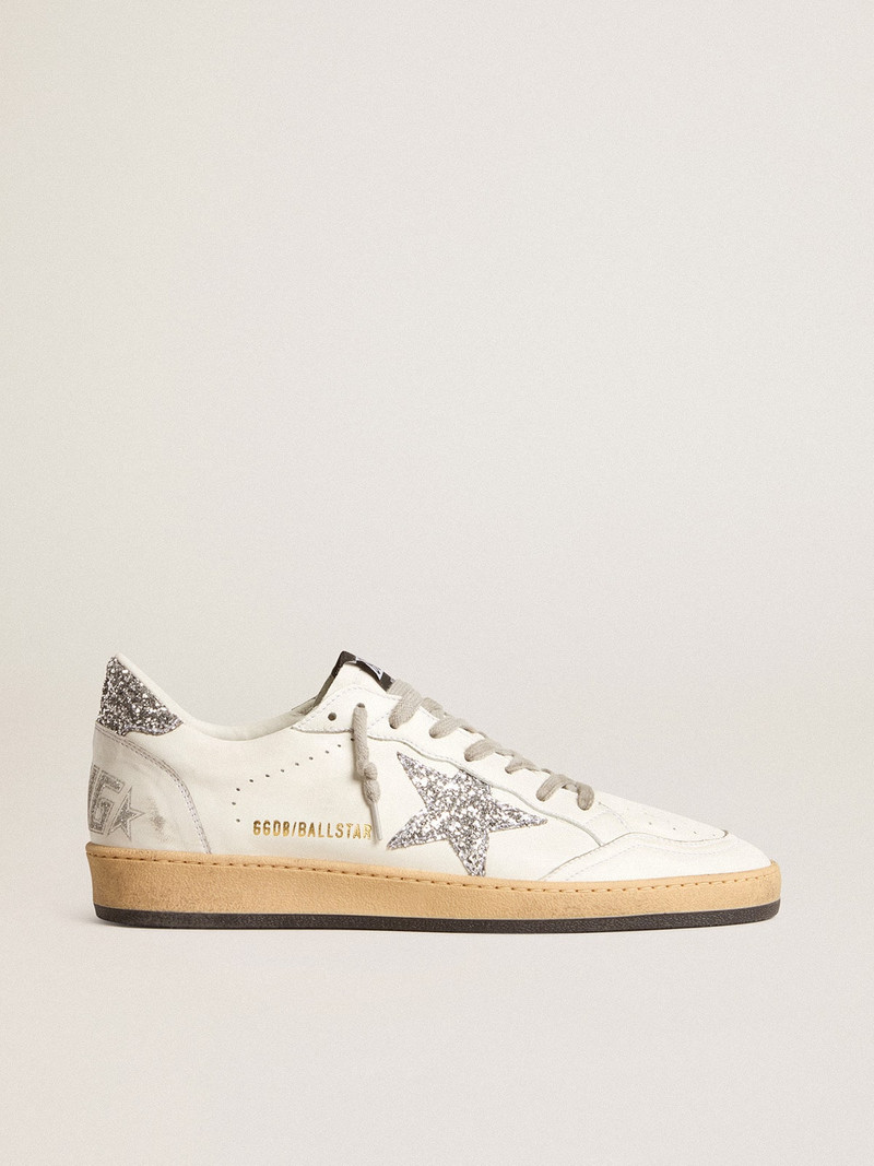 Women’s Ball Star Wishes in nappa leather with white star and glitter heel tab - 1