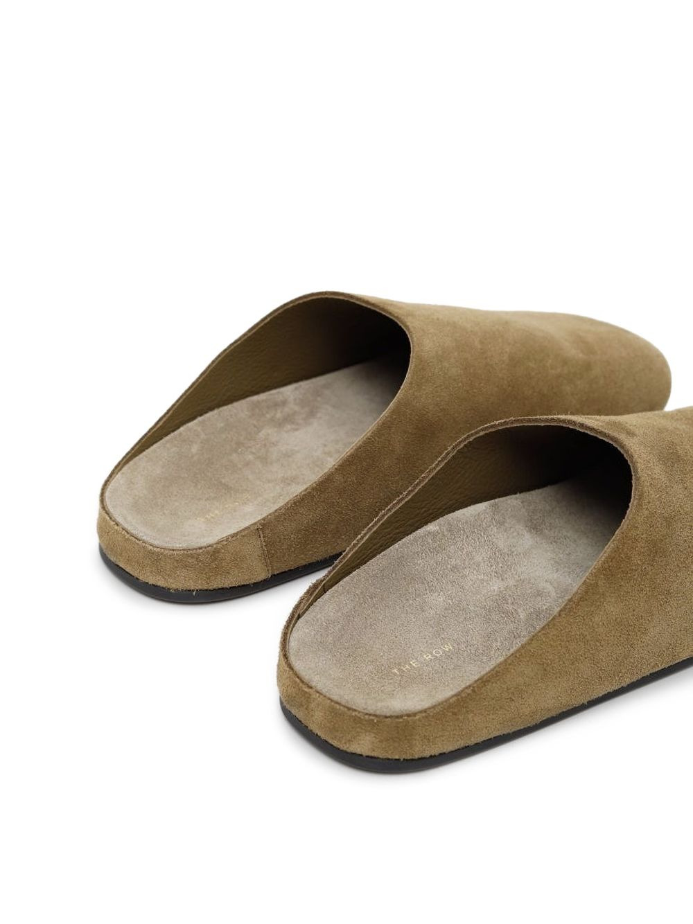suede flat mules - 3