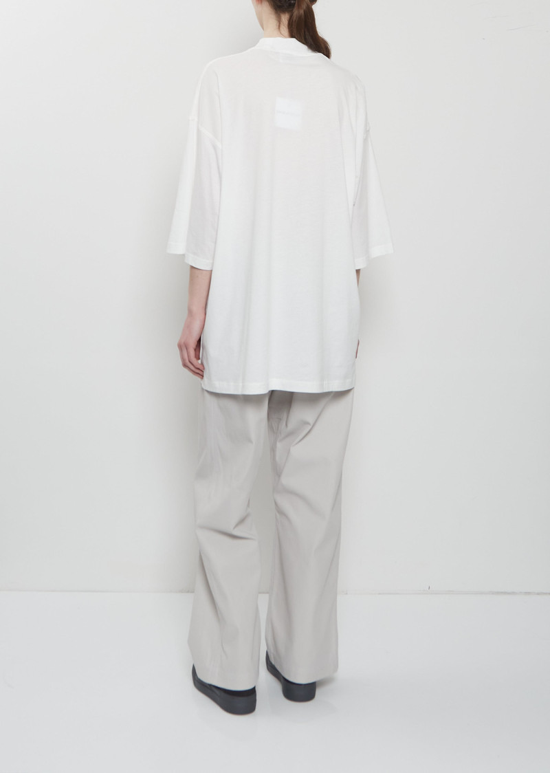 SOFIE D'HOORE Tick Fine Cotton Jersey T-Shirt — Off White outlook