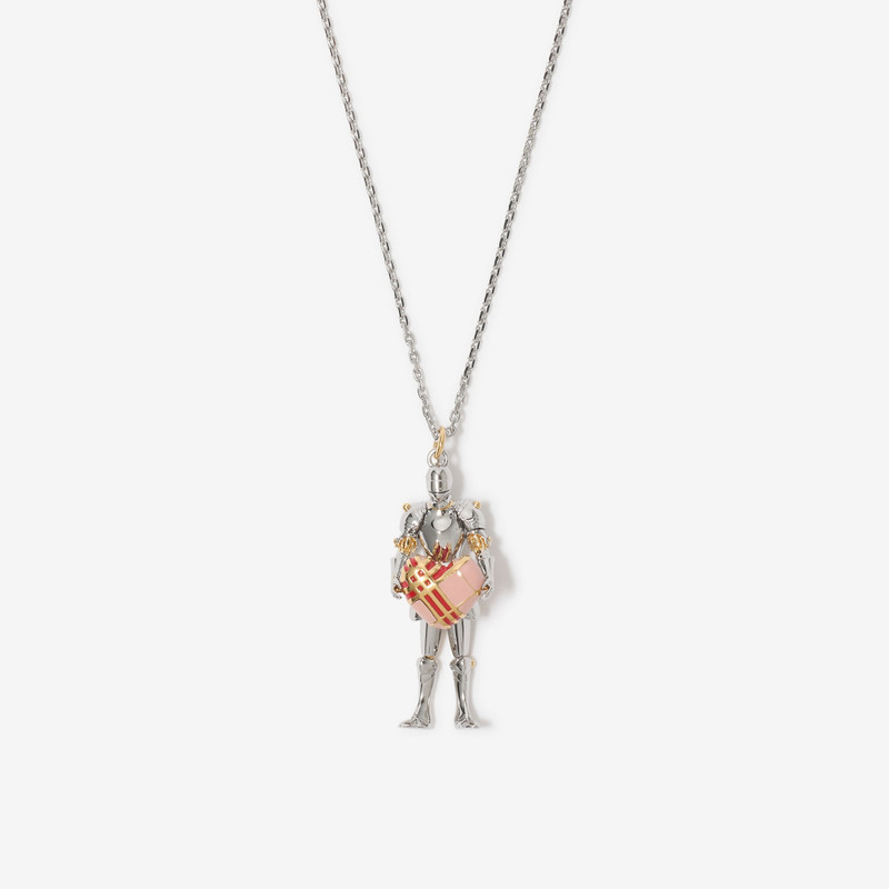 Burberry Knight Heart Charm Necklace​ outlook