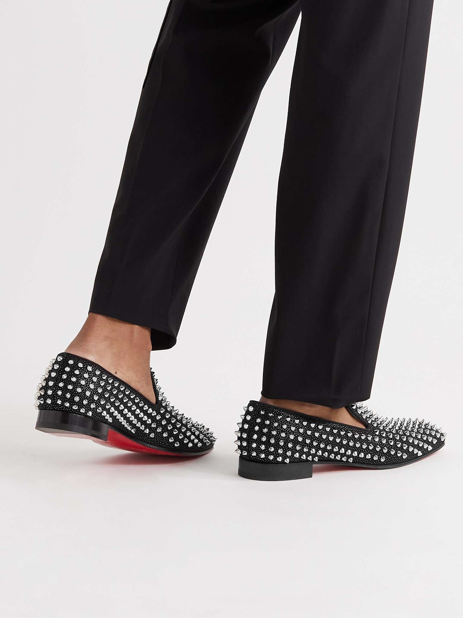 Dandelion Spiked Suede Loafers - 2